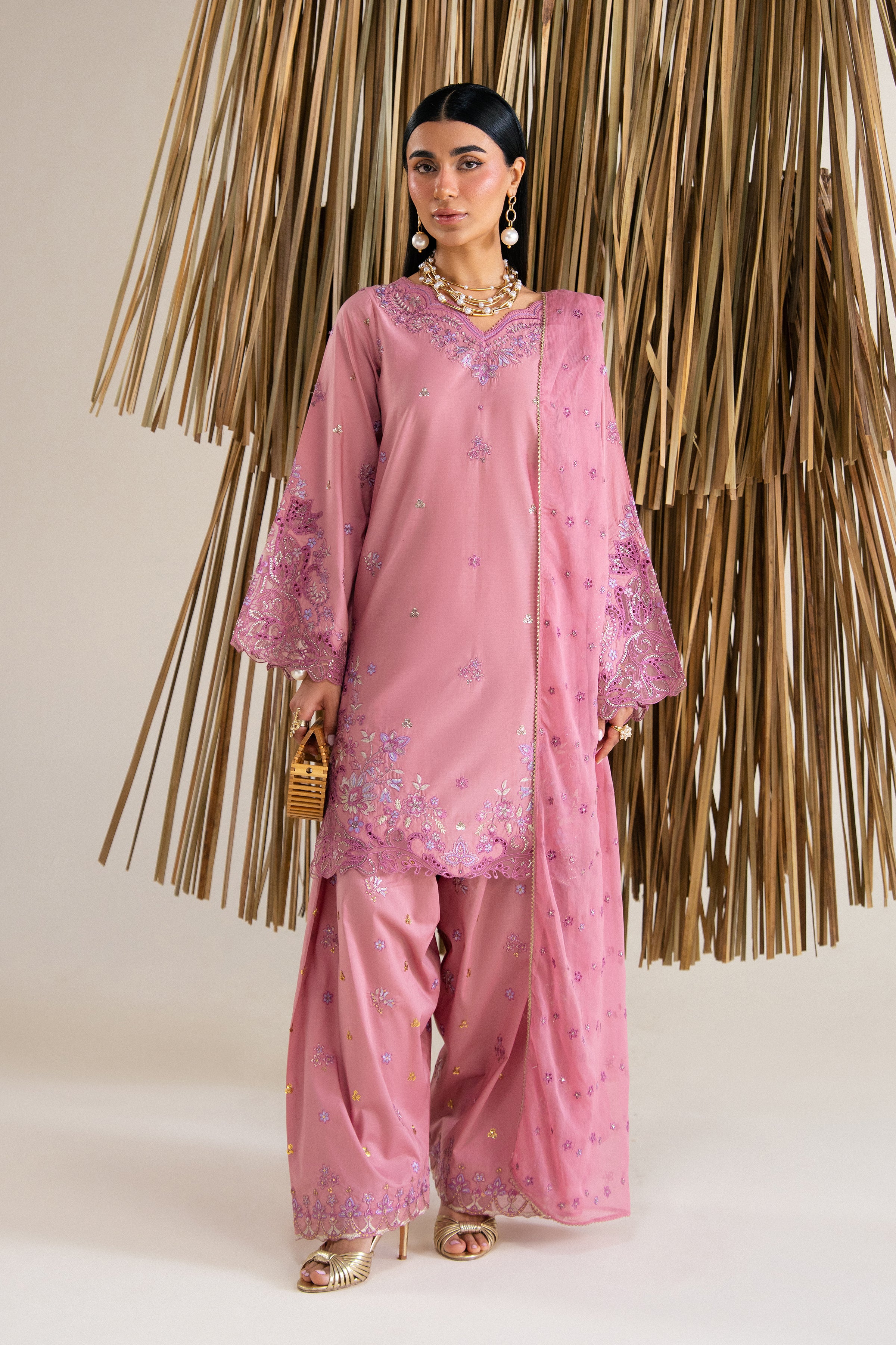  Kaia 3Pc - Festive Eid Pret BATIKSS26  BATIK   XS / Tea Pink / Giza-S / Tea Pink / Giza-M / Tea Pink / Giza-L / Tea Pink / Giza-XL / Tea Pink / Giza