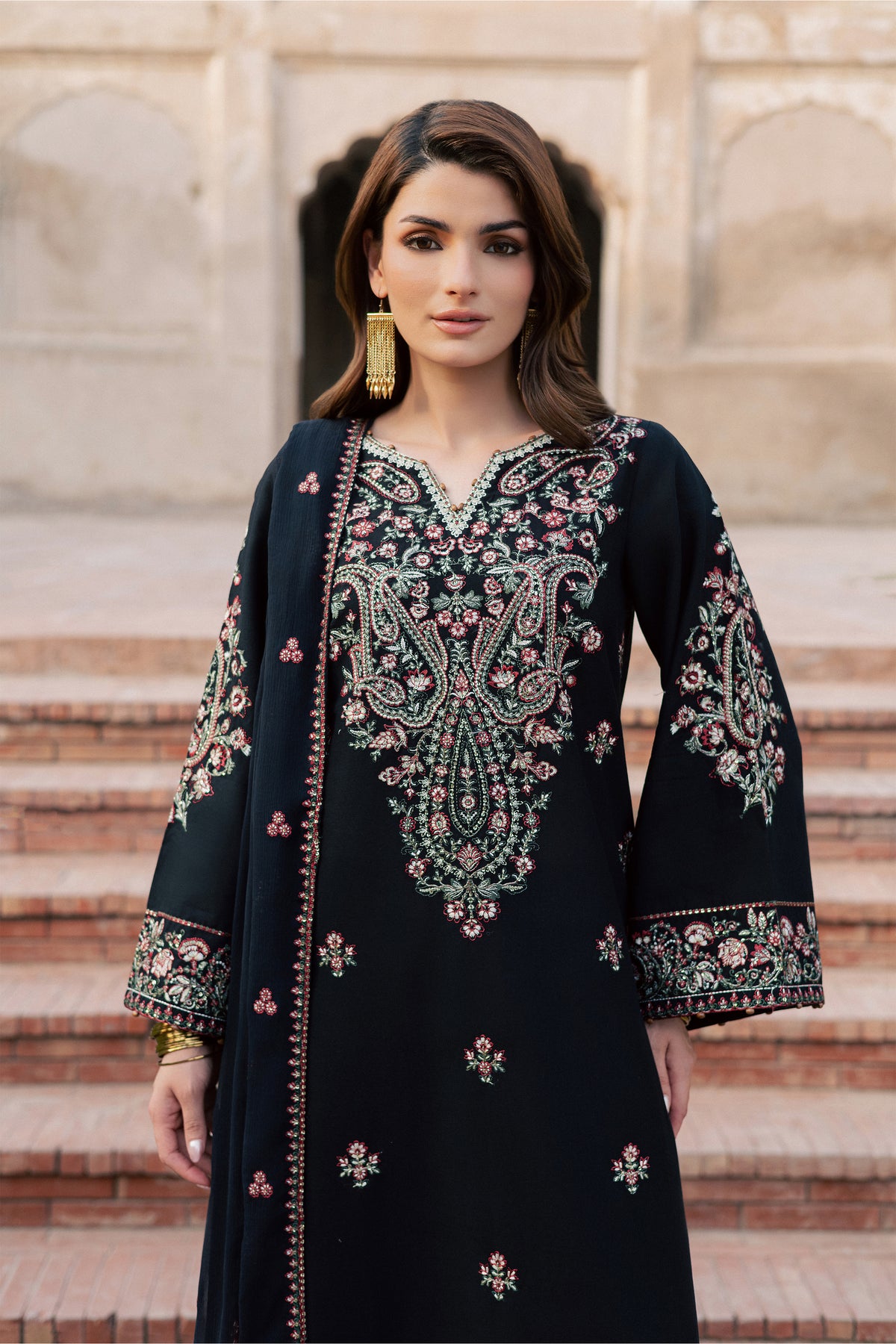 Kashmala 3Pc - Embroidered Khaddar Pret PRETKHADDAR2026  BATIK   XS / Black / Khaddar