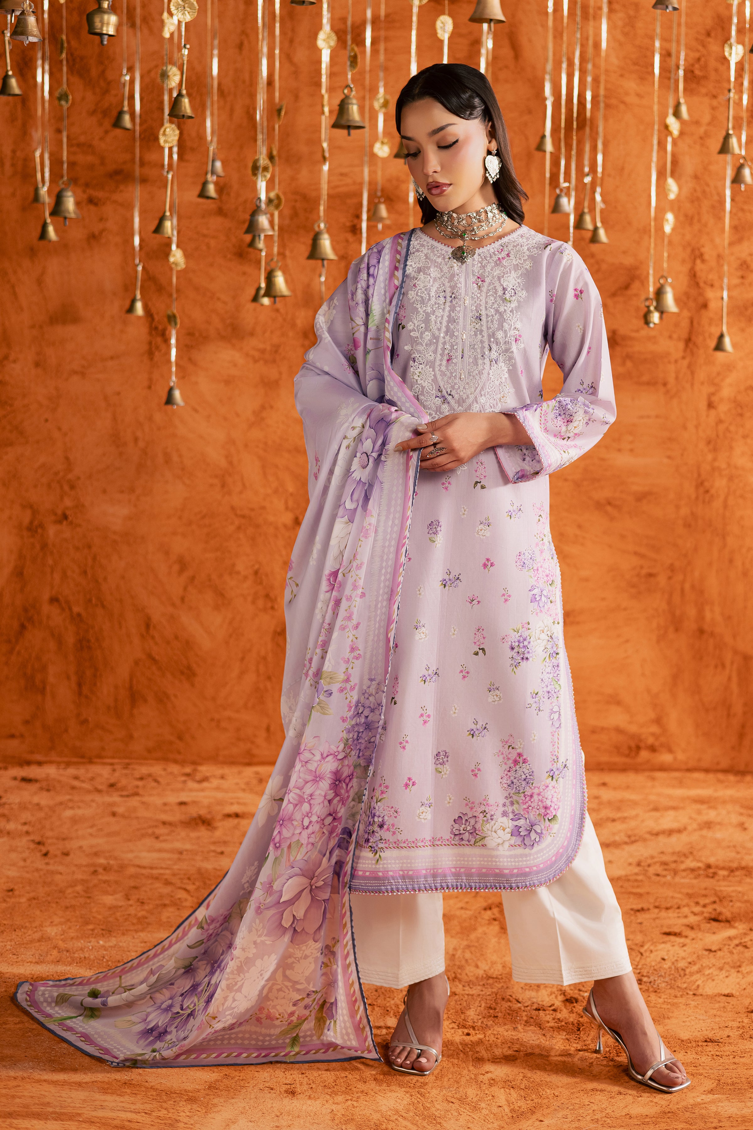  Khayaal 3Pc - Printed Lawn Dress BATIKEID2026  BATIK   XS / Lilac / Lawn-S / Lilac / Lawn-M / Lilac / Lawn-L / Lilac / Lawn-XL / Lilac / Lawn