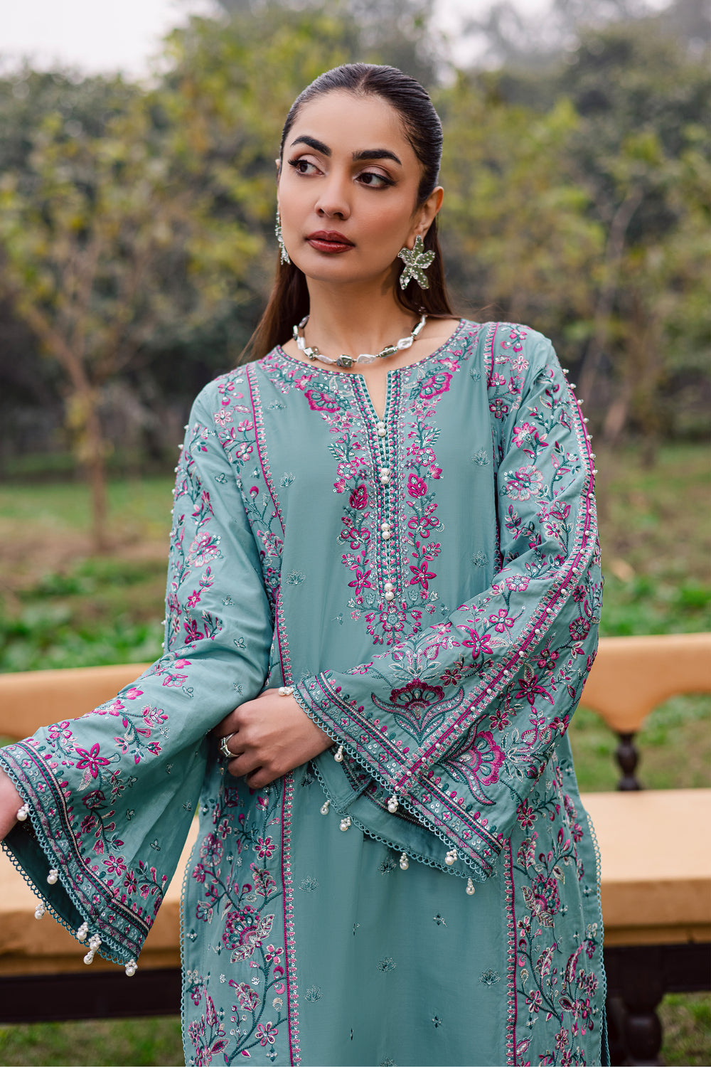  Khushbakht 2Pc - Festive Embroidered Lawn BATIKEID2026  BATIK   XS / Slate Blue / Pima Lawn-S / Slate Blue / Pima Lawn-M / Slate Blue / Pima Lawn-L / Slate Blue / Pima Lawn-XL / Slate Blue / Pima Lawn