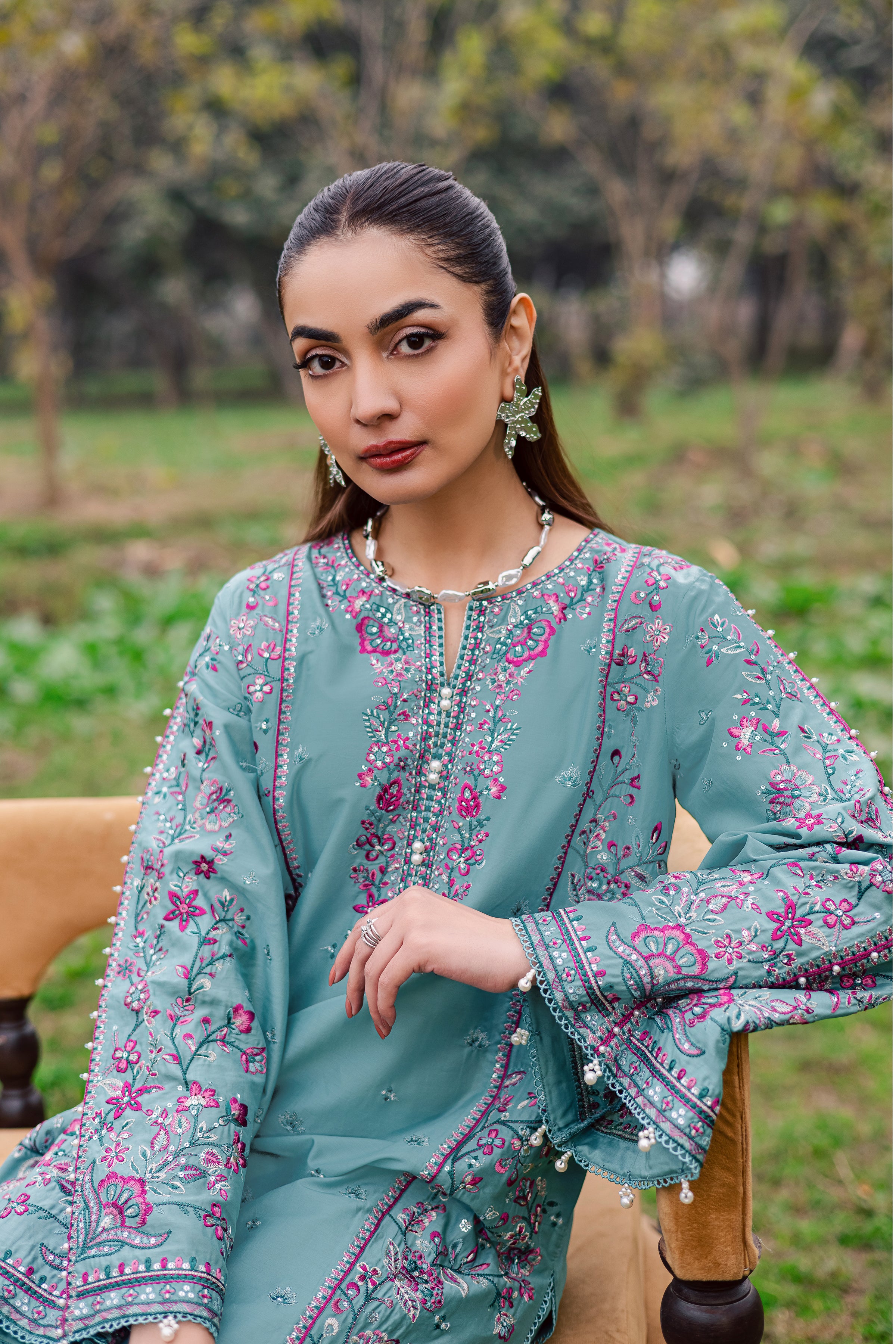  Khushbakht 2Pc - Festive Embroidered Lawn BATIKEID2026  BATIK   XS / Slate Blue / Pima Lawn-S / Slate Blue / Pima Lawn-M / Slate Blue / Pima Lawn-L / Slate Blue / Pima Lawn-XL / Slate Blue / Pima Lawn