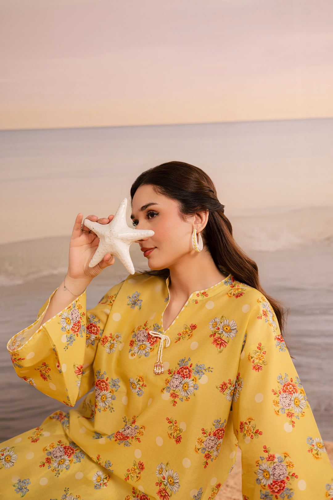  Kirara 2Pc - Printed Lawn Dress BATIKSS26  BATIK   XS / Yellow / Lawn-S / Yellow / Lawn-M / Yellow / Lawn-L / Yellow / Lawn-XL / Yellow / Lawn