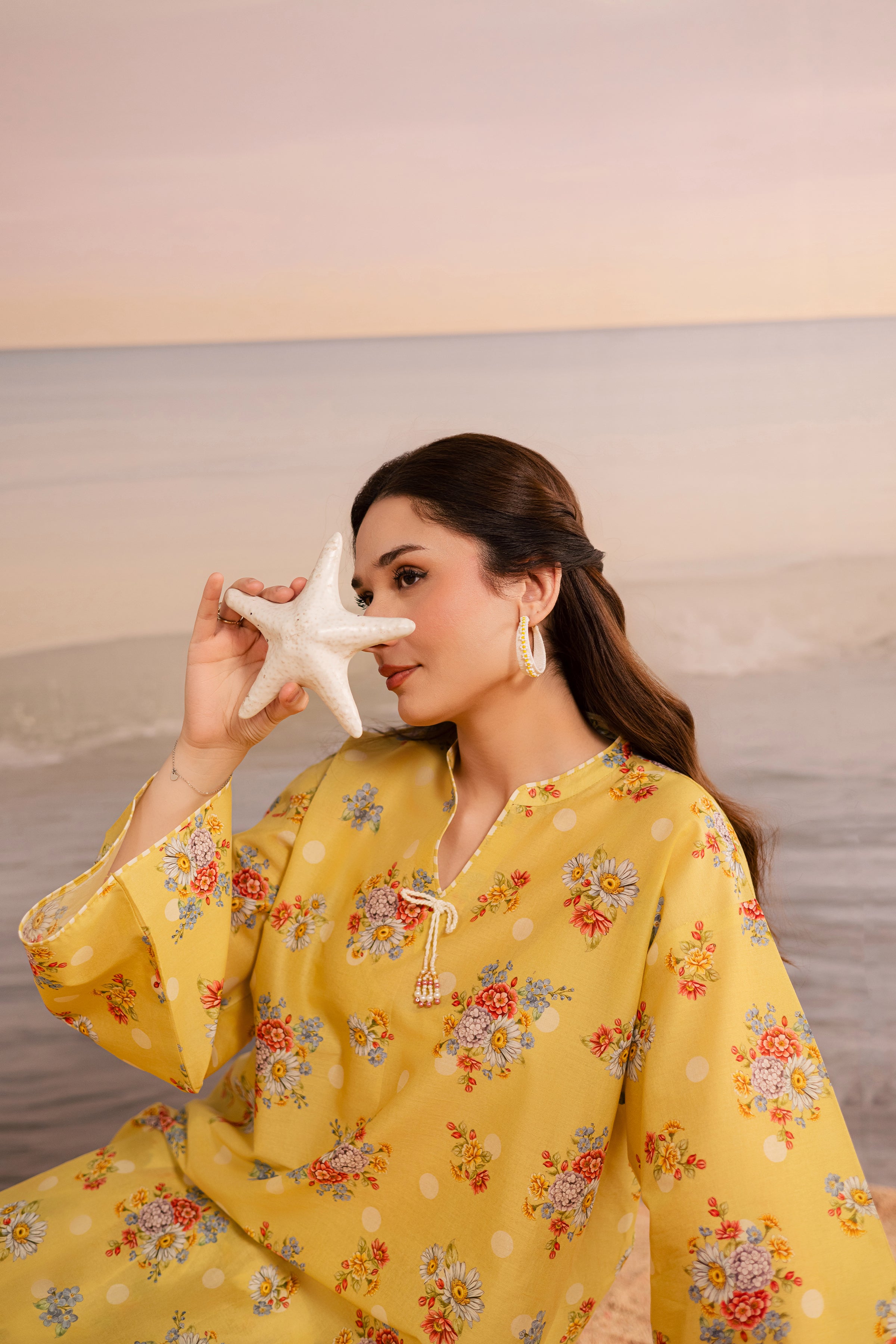  Kirara 2Pc - Printed Lawn Dress BATIKSS26  BATIK   XS / Yellow / Lawn-S / Yellow / Lawn-M / Yellow / Lawn-L / Yellow / Lawn-XL / Yellow / Lawn
