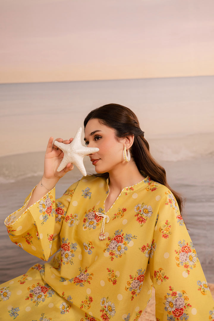  Kirara 2Pc - Printed Lawn Dress BATIKSS26  BATIK   XS / Yellow / Lawn-S / Yellow / Lawn-M / Yellow / Lawn-L / Yellow / Lawn-XL / Yellow / Lawn