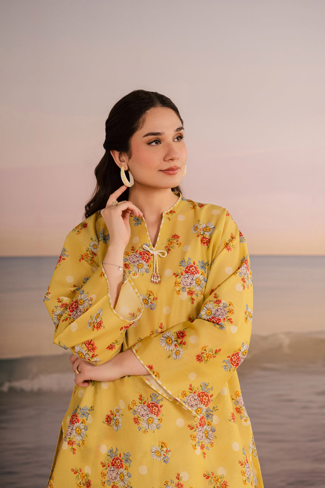  Kirara 2Pc - Printed Lawn Dress BATIKSS26  BATIK   XS / Yellow / Lawn-S / Yellow / Lawn-M / Yellow / Lawn-L / Yellow / Lawn-XL / Yellow / Lawn