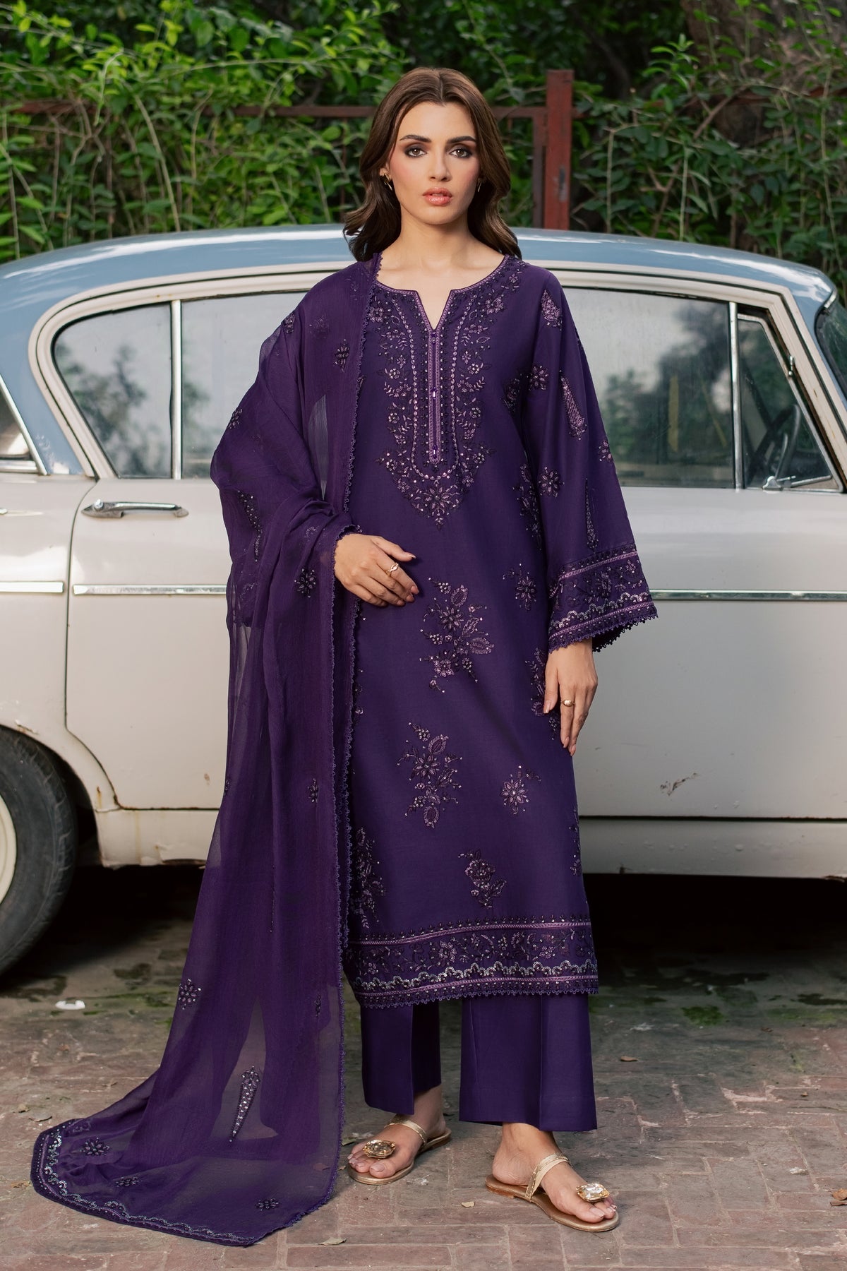 Kiyomi 3Pc - Embroidered Khaddar Pret PRETKHADDAR2026  BATIK   XS / Crown Jewel / Khaddar