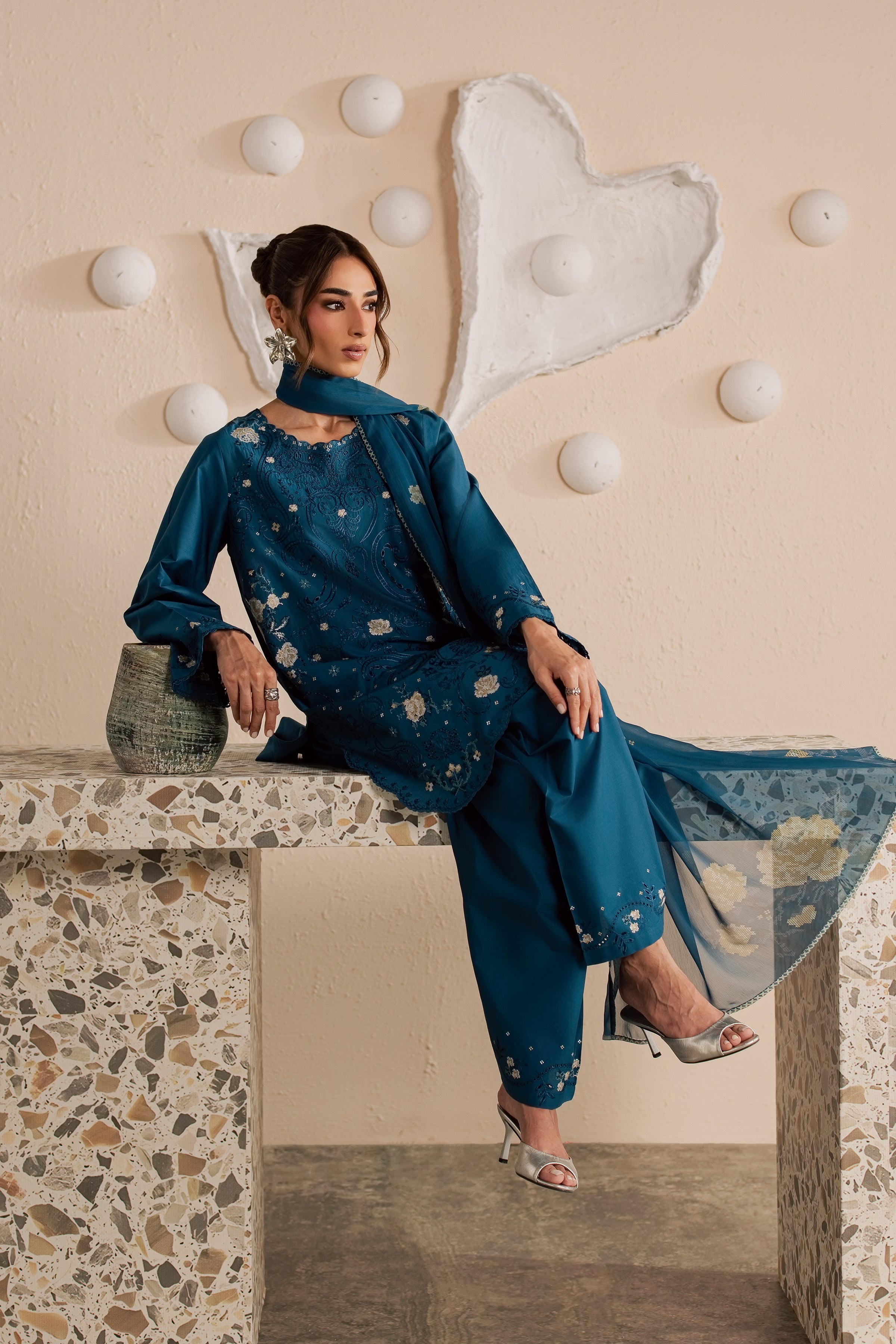  Krypt 3Pc - Embroidered Lawn Dress EverydayEdit26  BATIK   XS / Moroccan Blue / Pima Lawn-S / Moroccan Blue / Pima Lawn-M / Moroccan Blue / Pima Lawn-L / Moroccan Blue / Pima Lawn-XL / Moroccan Blue / Pima Lawn