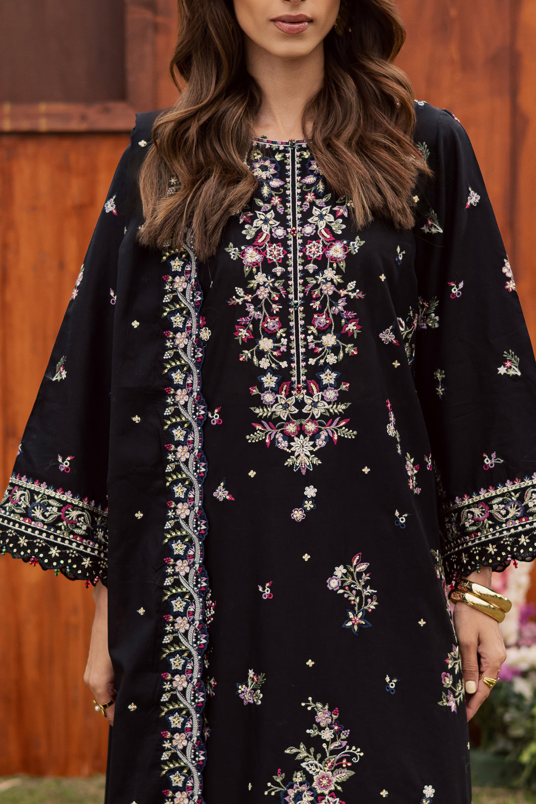  Kynd 3Pc - Festive Embroidered Lawn BATIKEID2026  BATIK   XS / Black / Pima Lawn-S / Black / Pima Lawn-M / Black / Pima Lawn-L / Black / Pima Lawn-XL / Black / Pima Lawn