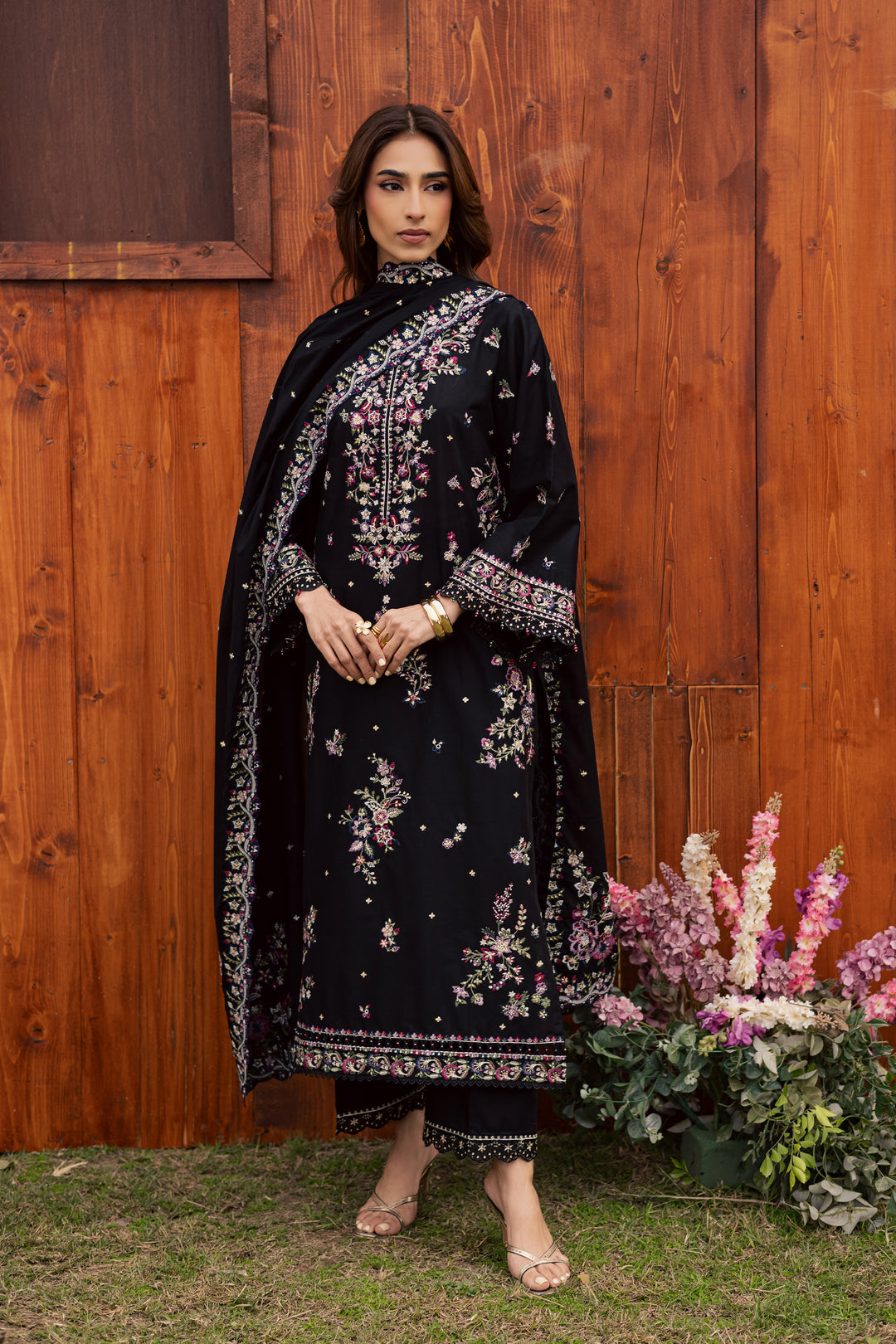  Kynd 3Pc - Festive Embroidered Lawn BATIKEID2026  BATIK   XS / Black / Pima Lawn-S / Black / Pima Lawn-M / Black / Pima Lawn-L / Black / Pima Lawn-XL / Black / Pima Lawn