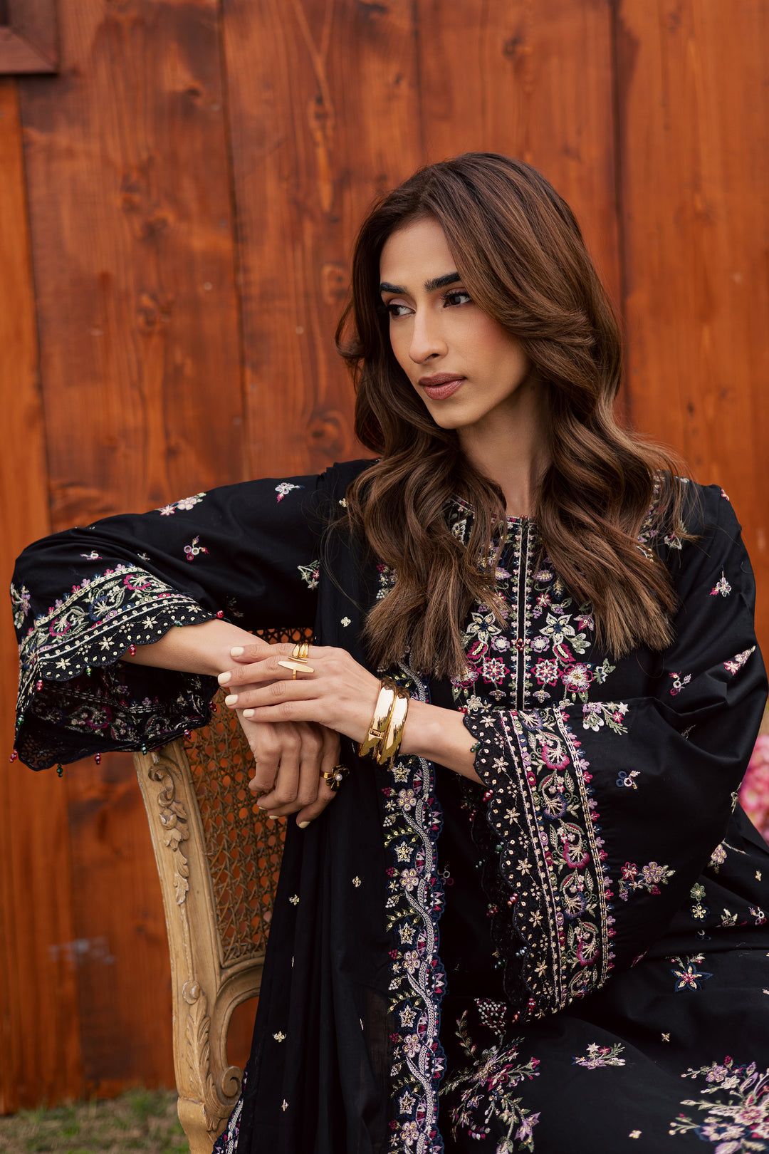  Kynd 3Pc - Festive Embroidered Lawn BATIKEID2026  BATIK   XS / Black / Pima Lawn-S / Black / Pima Lawn-M / Black / Pima Lawn-L / Black / Pima Lawn-XL / Black / Pima Lawn