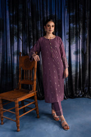 Lavender Daisy 2Pc - Embroidered Lawn Dress - BATIK