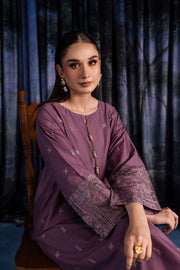 Lavender Daisy 2Pc - Embroidered Lawn Dress - BATIK