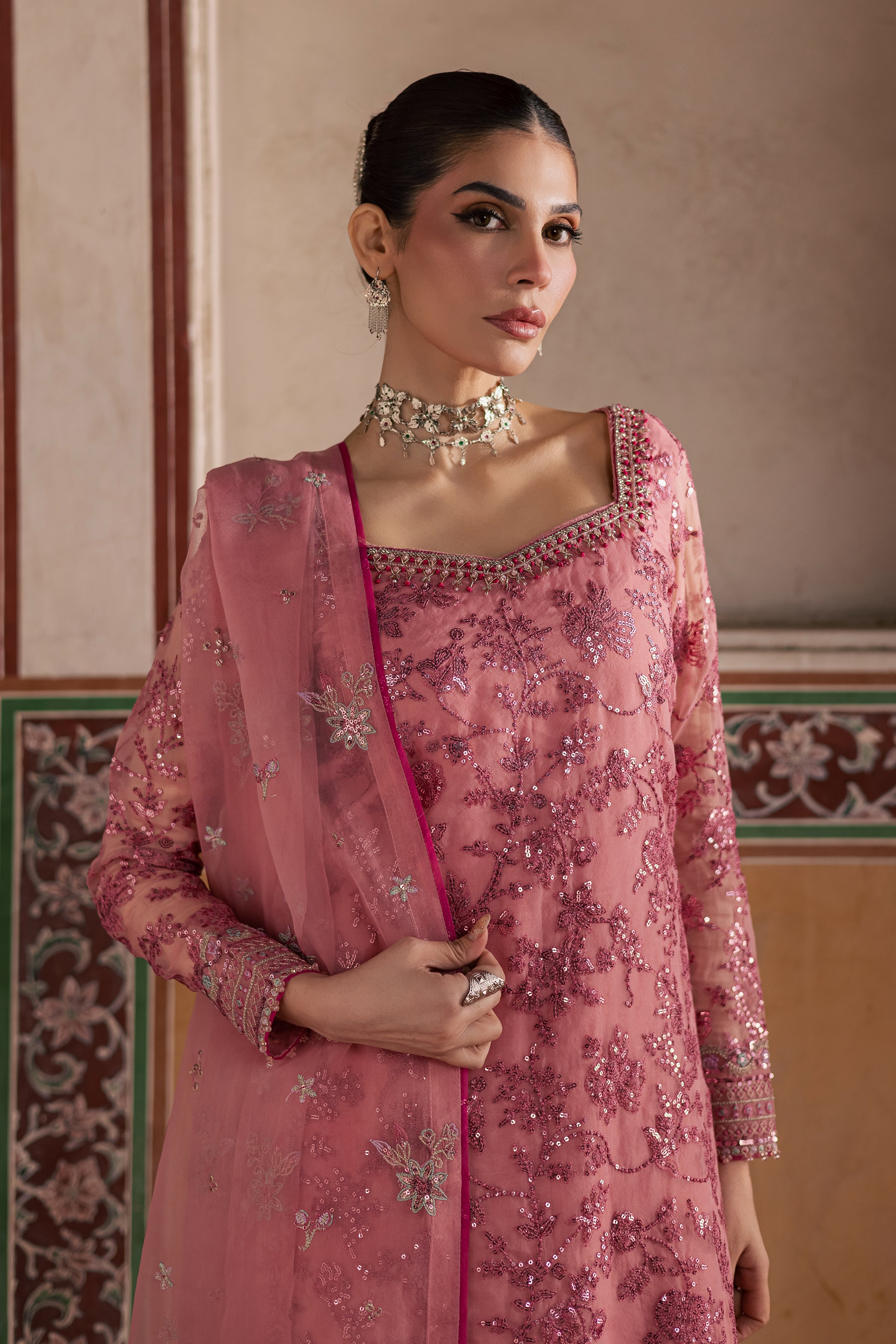  Laal e Rang 3Pc- Festive Luxe Pret BATIKLuxePRET  BATIK   XS / Crimson / Organza-S / Crimson / Organza-M / Crimson / Organza-L / Crimson / Organza-XL / Crimson / Organza