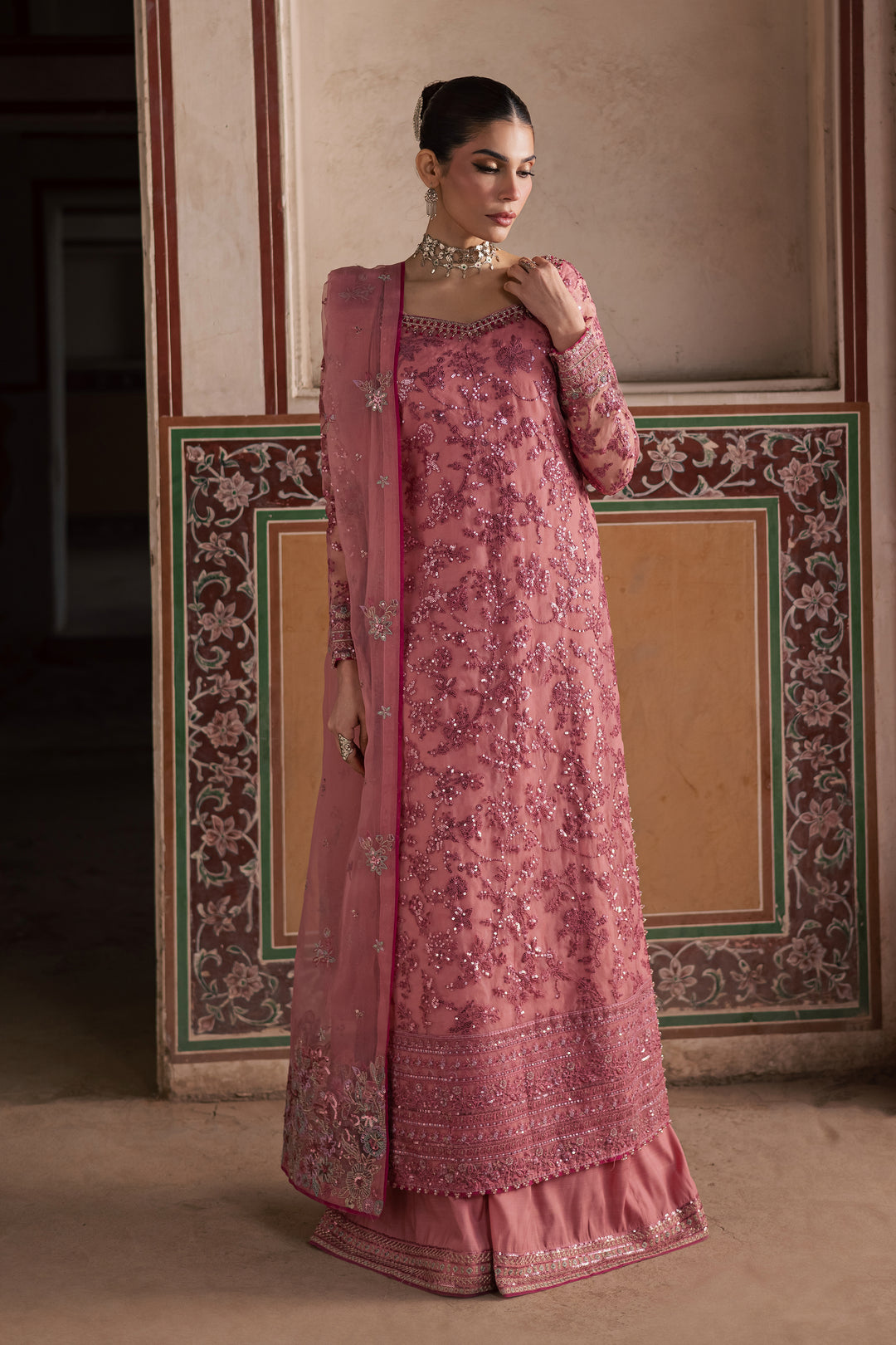  Laal e Rang 3Pc- Festive Luxe Pret BATIKLuxePRET  BATIK   XS / Crimson / Organza-S / Crimson / Organza-M / Crimson / Organza-L / Crimson / Organza-XL / Crimson / Organza