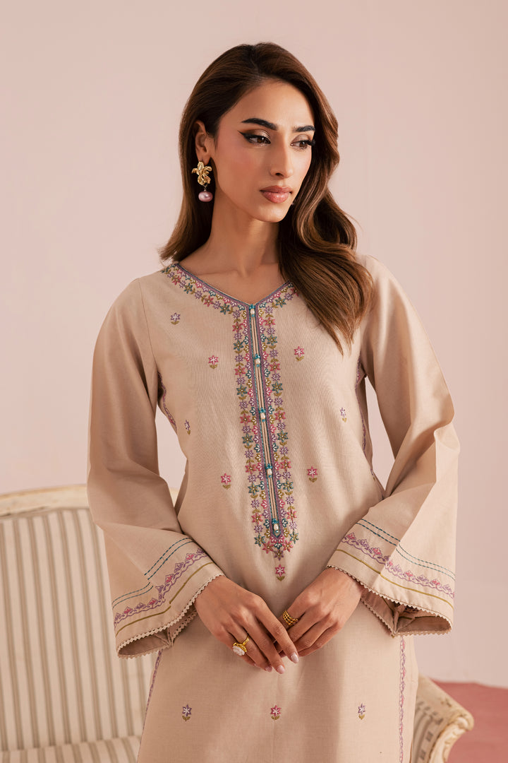  Lacey 2Pc - Embroidered Khaddar Dress BATIK WINTER PRET 2025  BATIK   XS / Ivory / Khaddar-S / Ivory / Khaddar-M / Ivory / Khaddar-L / Ivory / Khaddar-XL / Ivory / Khaddar