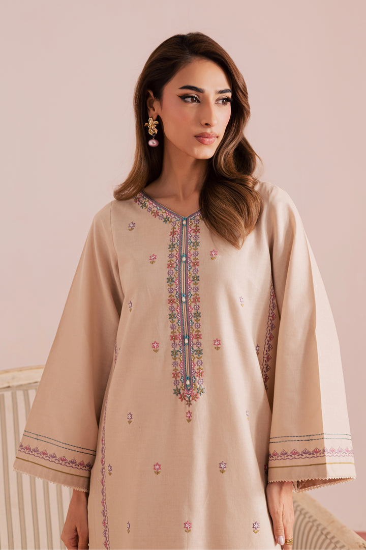  Lacey 2Pc - Embroidered Khaddar Dress BATIK WINTER PRET 2025  BATIK   XS / Ivory / Khaddar-S / Ivory / Khaddar-M / Ivory / Khaddar-L / Ivory / Khaddar-XL / Ivory / Khaddar