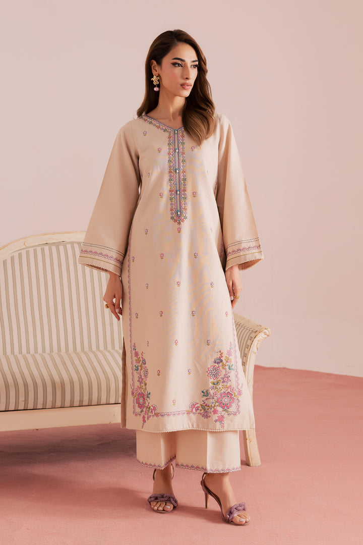  Lacey 2Pc - Embroidered Khaddar Dress BATIK WINTER PRET 2025  BATIK   XS / Ivory / Khaddar-S / Ivory / Khaddar-M / Ivory / Khaddar-L / Ivory / Khaddar-XL / Ivory / Khaddar