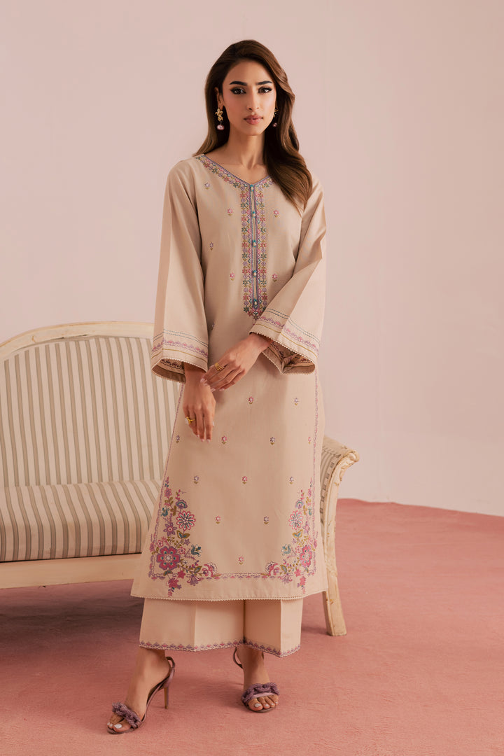  Lacey 2Pc - Embroidered Khaddar Dress BATIK WINTER PRET 2025  BATIK   XS / Ivory / Khaddar-S / Ivory / Khaddar-M / Ivory / Khaddar-L / Ivory / Khaddar-XL / Ivory / Khaddar