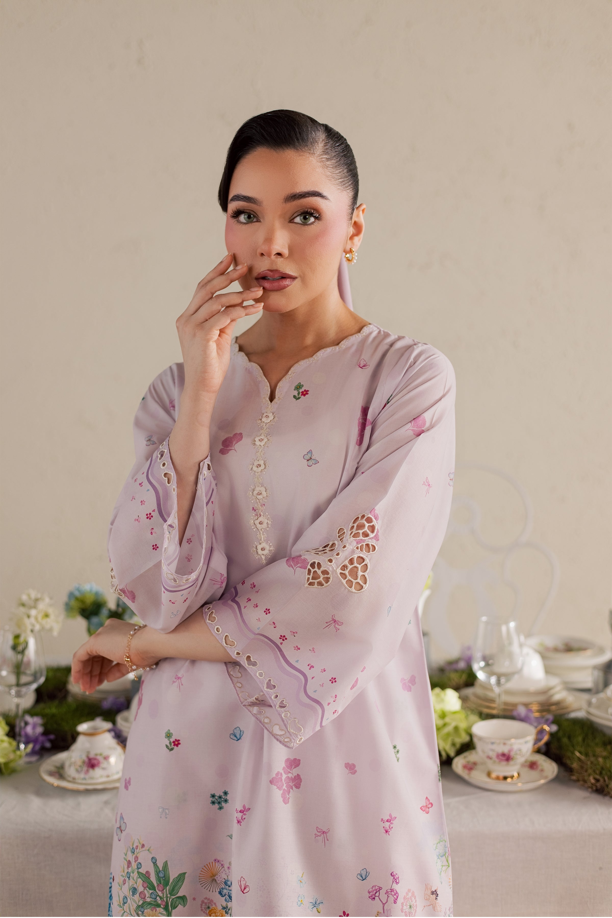  Lara 2Pc - Printed Lawn Dress BATIKSS26  BATIK   XS / Pink / Lawn-S / Pink / Lawn-M / Pink / Lawn-L / Pink / Lawn-XL / Pink / Lawn