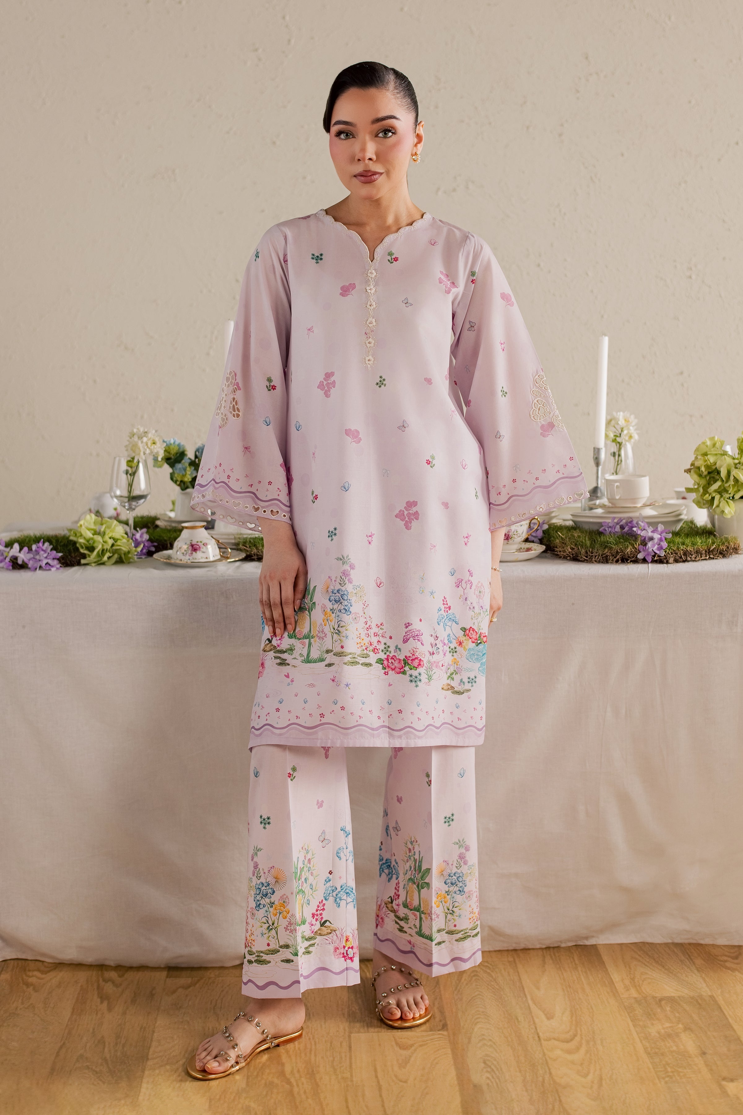  Lara 2Pc - Printed Lawn Dress BATIKSS26  BATIK   XS / Pink / Lawn-S / Pink / Lawn-M / Pink / Lawn-L / Pink / Lawn-XL / Pink / Lawn