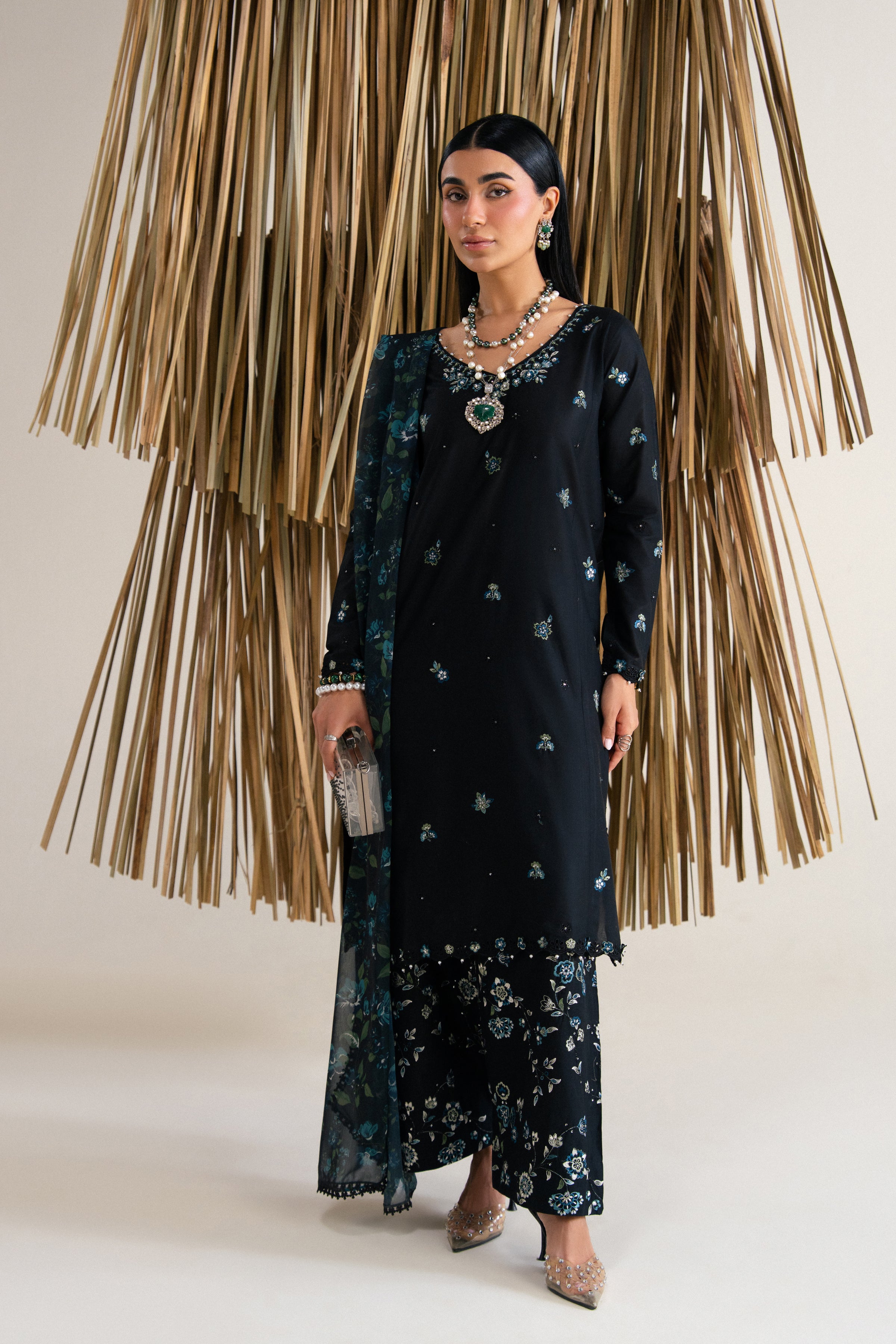  Layali 3Pc - Festive Eid Pret BATIKSS26  BATIK   XS / Black / Pima Lawn-S / Black / Pima Lawn-M / Black / Pima Lawn-L / Black / Pima Lawn-XL / Black / Pima Lawn