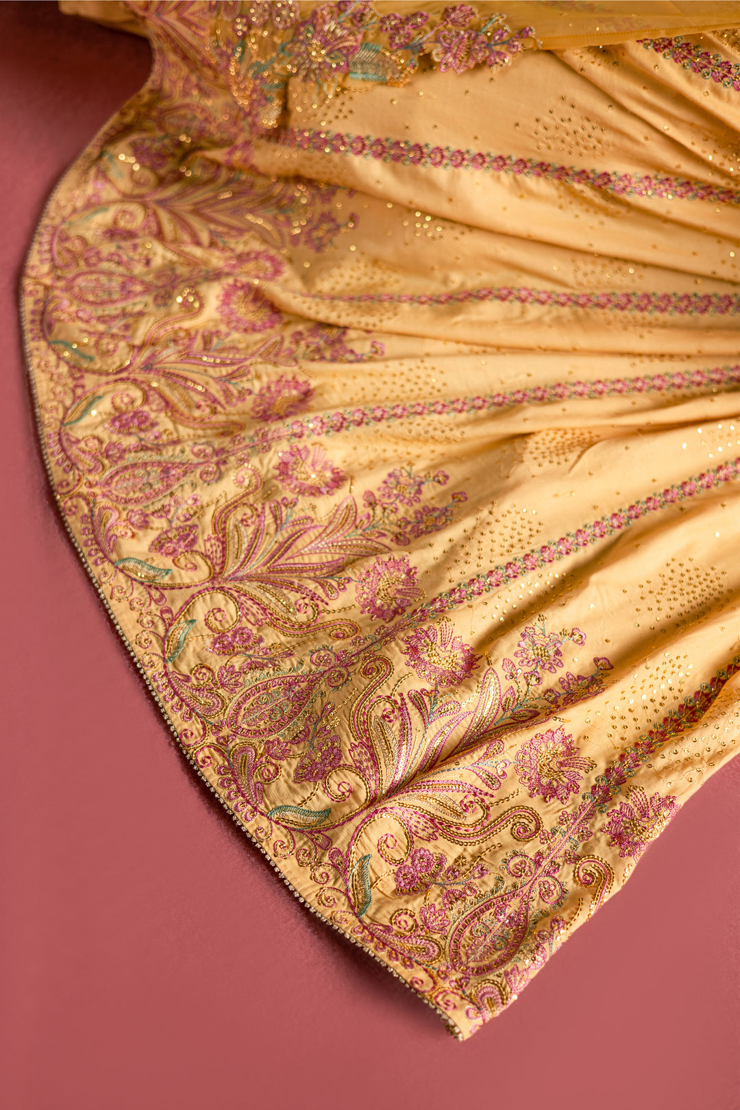  Lehar 3Pc- Festive Luxe Pret BATIKLuxePRET  BATIK   XS / Pale Yellow / Raw Silk-S / Pale Yellow / Raw Silk-M / Pale Yellow / Raw Silk-L / Pale Yellow / Raw Silk-XL / Pale Yellow / Raw Silk