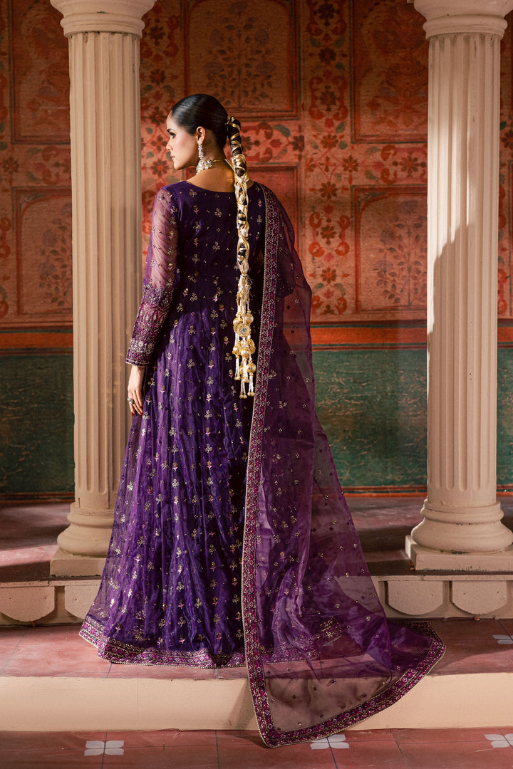  Leya 3Pc - Luxury Wedding Frock BATIKLuxePRET2025  BATIK   S / Plum / Raw Silk & Net-M / Plum / Raw Silk & Net-L / Plum / Raw Silk & Net