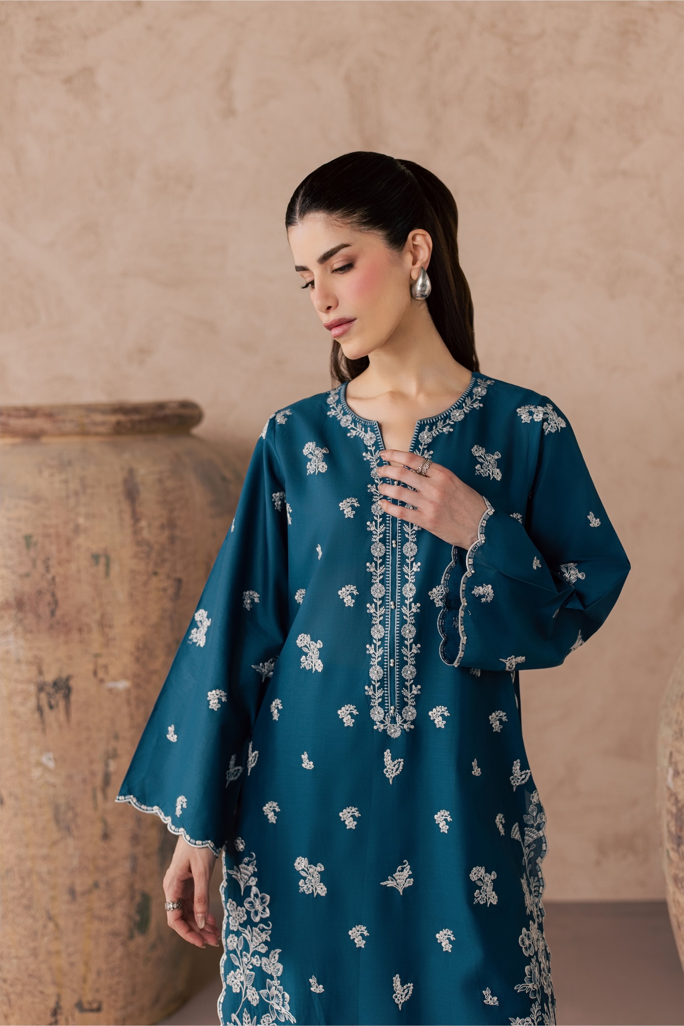  Lila 2Pc - Embroidered Lawn Dress EverydayEdit26  BATIK   XS / Prussian Blue / Pima Lawn-S / Prussian Blue / Pima Lawn-M / Prussian Blue / Pima Lawn-L / Prussian Blue / Pima Lawn-XL / Prussian Blue / Pima Lawn