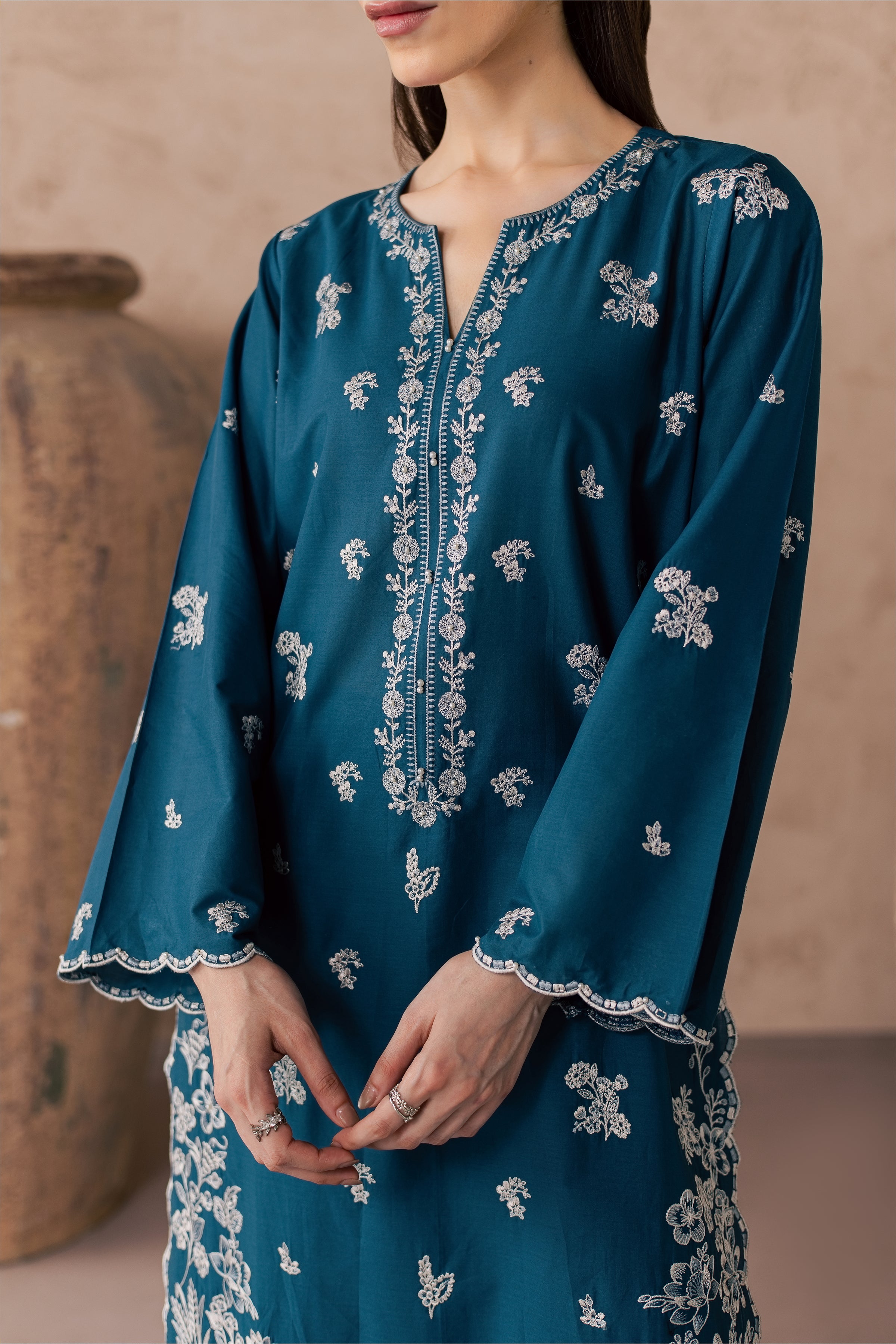  Lila 2Pc - Embroidered Lawn Dress EverydayEdit26  BATIK   XS / Prussian Blue / Pima Lawn-S / Prussian Blue / Pima Lawn-M / Prussian Blue / Pima Lawn-L / Prussian Blue / Pima Lawn-XL / Prussian Blue / Pima Lawn