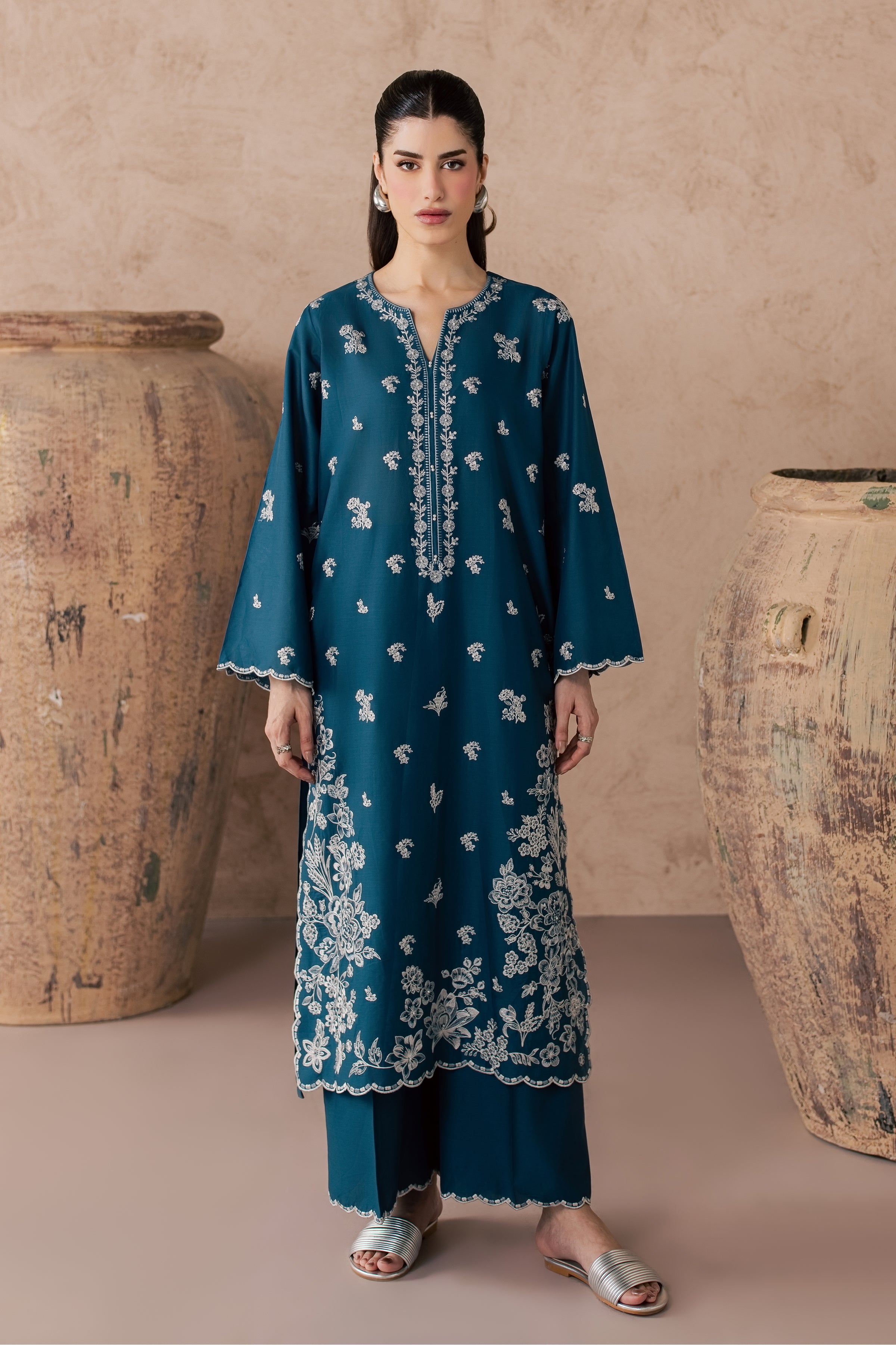  Lila 2Pc - Embroidered Lawn Dress EverydayEdit26  BATIK   XS / Prussian Blue / Pima Lawn-S / Prussian Blue / Pima Lawn-M / Prussian Blue / Pima Lawn-L / Prussian Blue / Pima Lawn-XL / Prussian Blue / Pima Lawn