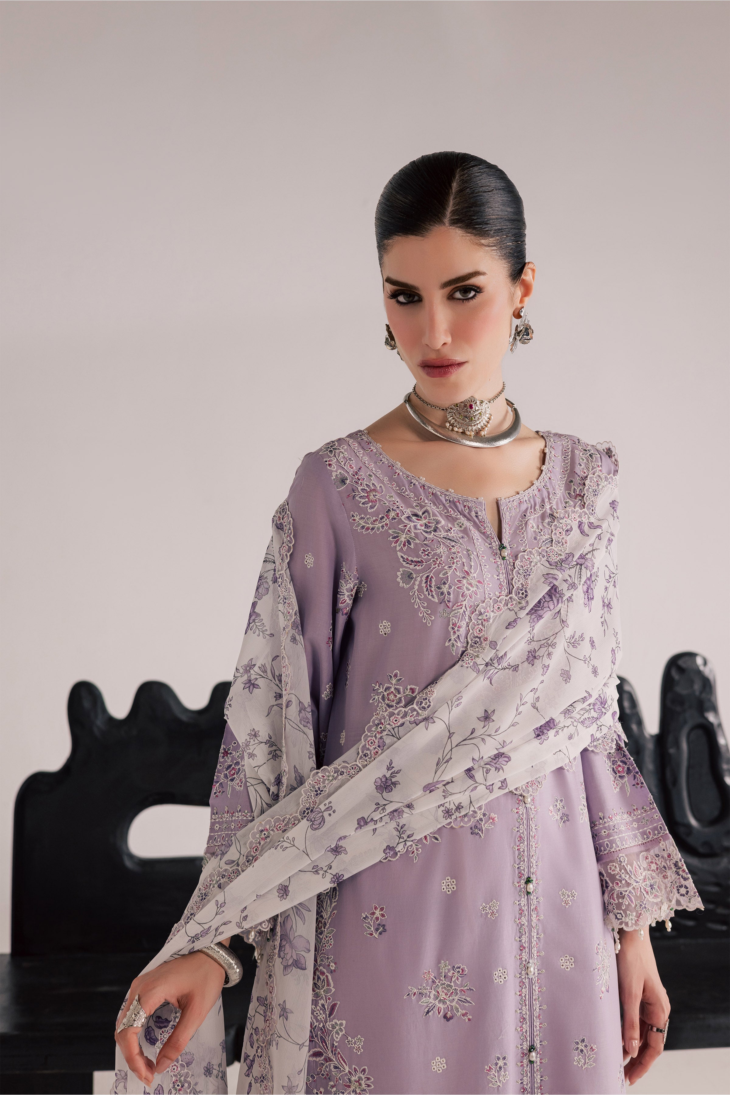  Lilac Elif 3Pc - Festive Eid Pret BATIKSS26  BATIK   XS / Lilac / Pima Lawn-S / Lilac / Pima Lawn-M / Lilac / Pima Lawn-L / Lilac / Pima Lawn-XL / Lilac / Pima Lawn