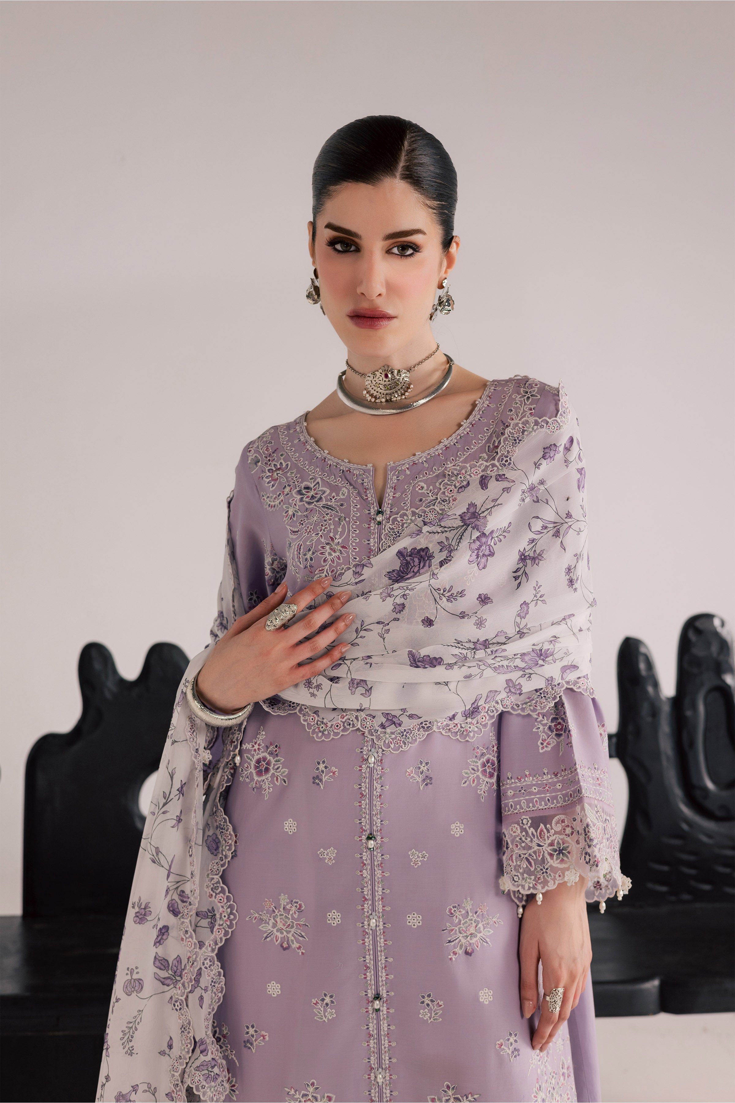  Lilac Elif 3Pc - Festive Eid Pret BATIKSS26  BATIK   XS / Lilac / Pima Lawn-S / Lilac / Pima Lawn-M / Lilac / Pima Lawn-L / Lilac / Pima Lawn-XL / Lilac / Pima Lawn