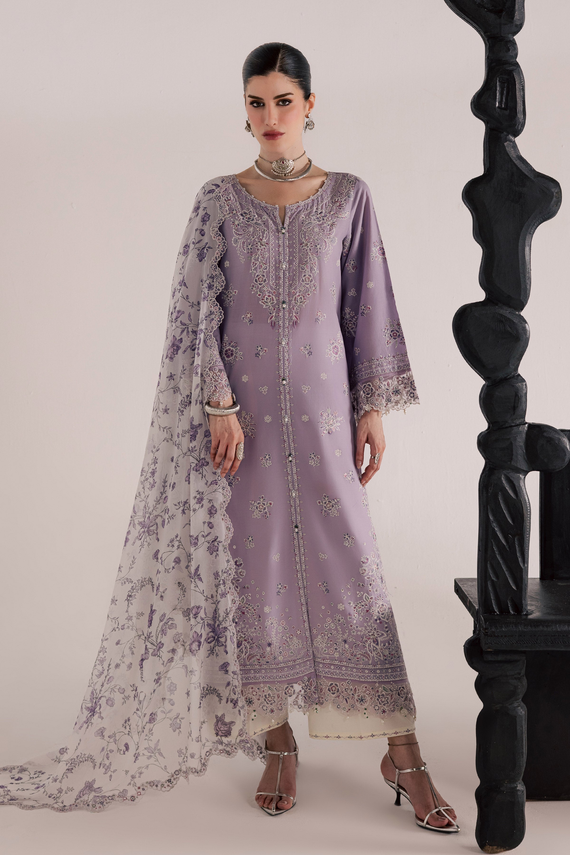  Lilac Elif 3Pc - Festive Eid Pret BATIKSS26  BATIK   XS / Lilac / Pima Lawn-S / Lilac / Pima Lawn-M / Lilac / Pima Lawn-L / Lilac / Pima Lawn-XL / Lilac / Pima Lawn