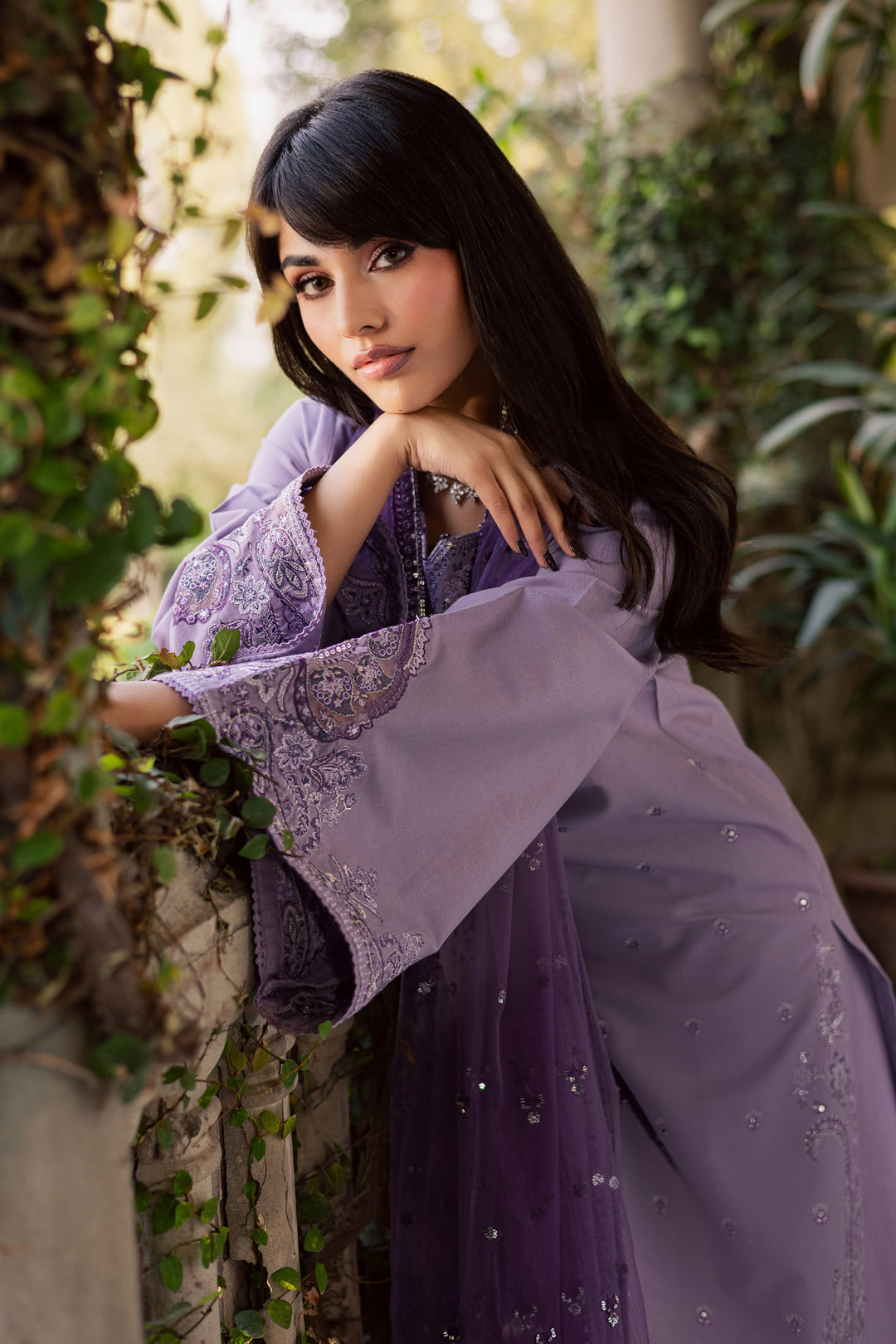  Lilac Hiba 3Pc - Embroidered Khaddar Dress BATIK WINTER PRET 2025  BATIK   XS / Lilac / Khaddar-S / Lilac / Khaddar-M / Lilac / Khaddar-L / Lilac / Khaddar-XL / Lilac / Khaddar