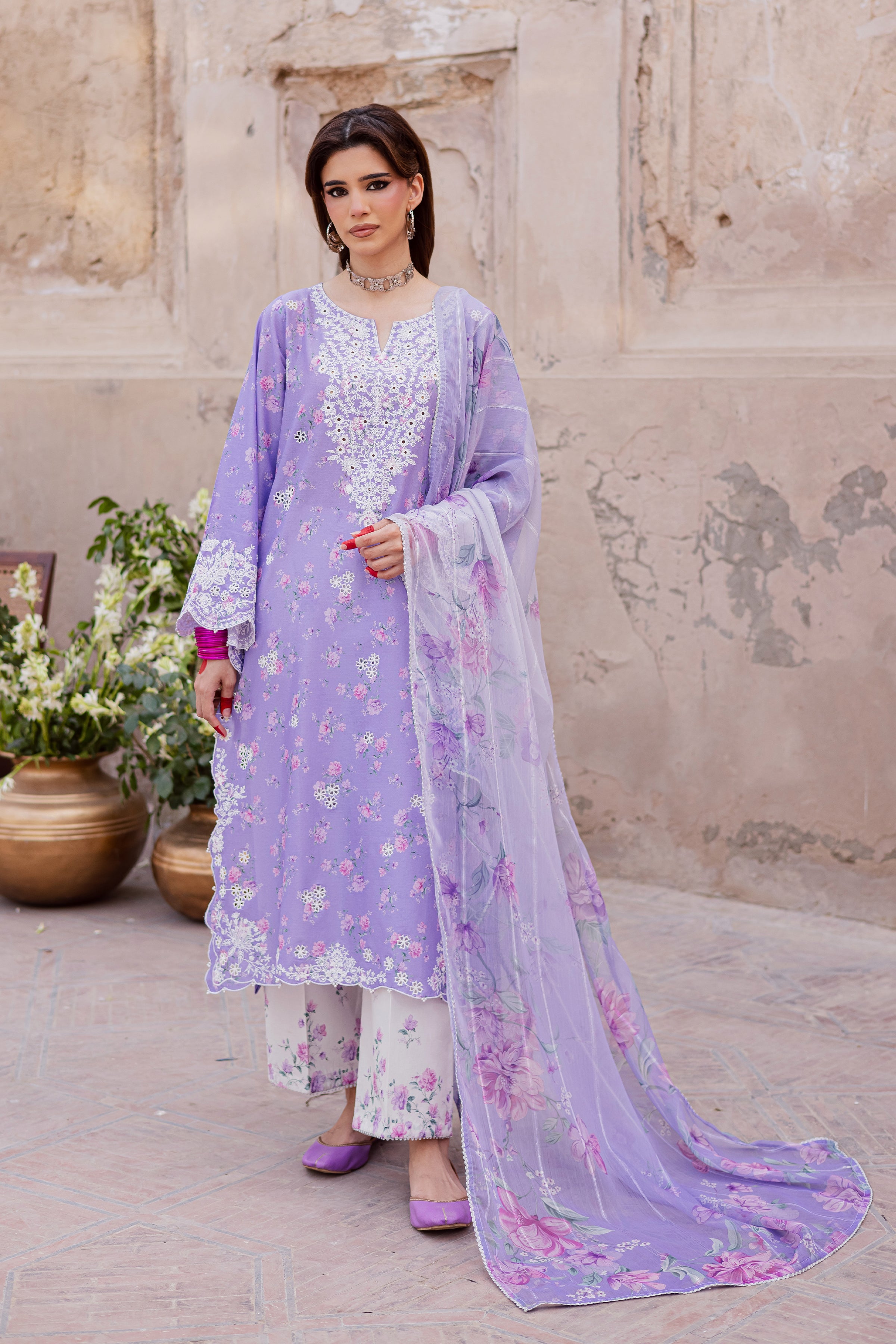  Lilac Luna 3Pc - Festive Eid Prints BATIKEID2026  BATIK   XS / Lilac / Lawn-S / Lilac / Lawn-M / Lilac / Lawn-L / Lilac / Lawn-XL / Lilac / Lawn