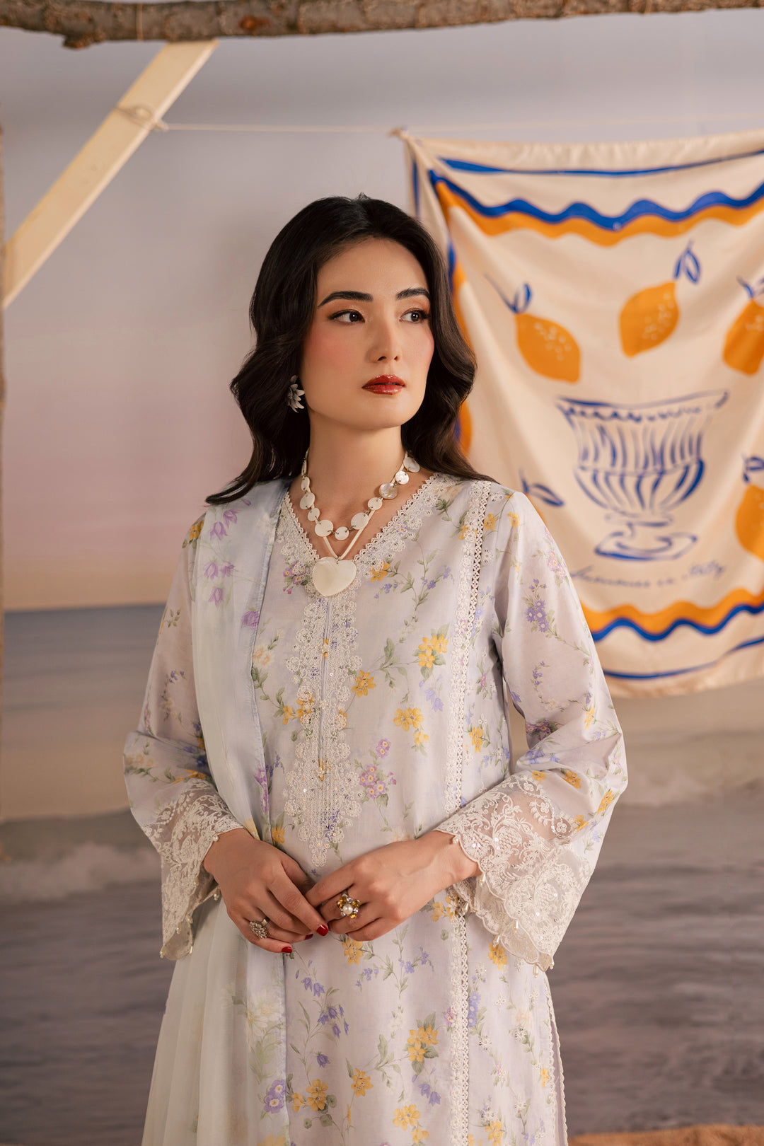  Lilac Vera 3Pc - Printed Lawn Dress BATIKSS26  BATIK   XS / Lilac / Lawn-S / Lilac / Lawn-M / Lilac / Lawn-L / Lilac / Lawn-XL / Lilac / Lawn