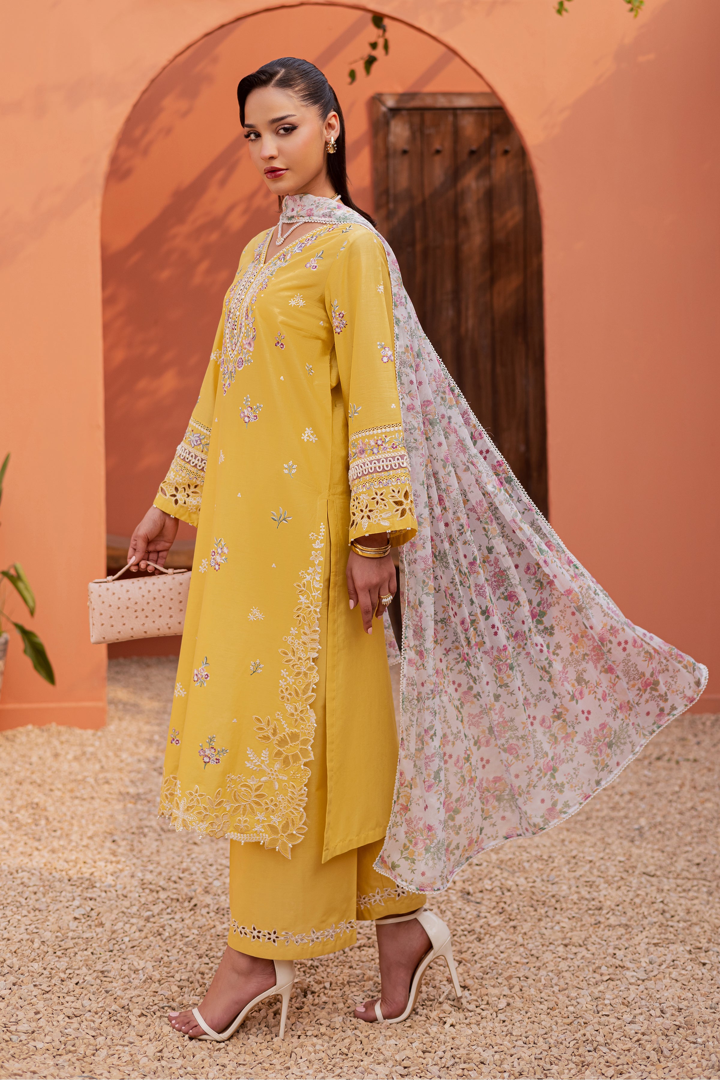  Lime Darla 3Pc - Festive Embroidered Lawn BATIKEID2026  BATIK   XS / Lemon Yellow / Pima Lawn-S / Lemon Yellow / Pima Lawn-M / Lemon Yellow / Pima Lawn-L / Lemon Yellow / Pima Lawn-XL / Lemon Yellow / Pima Lawn