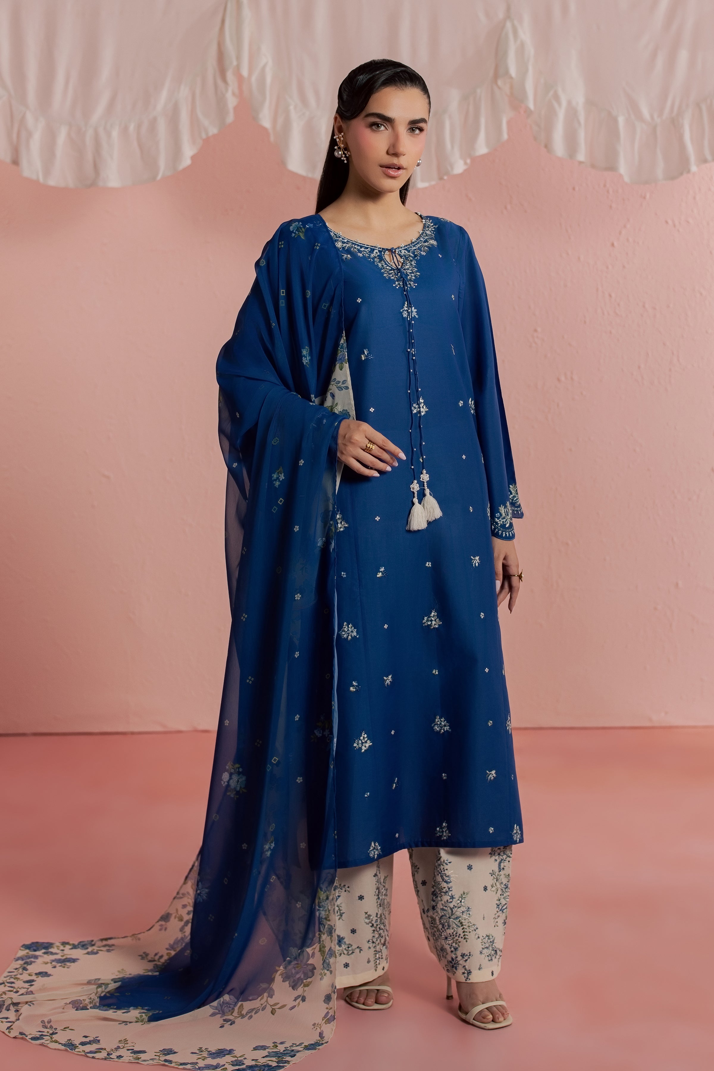  Limgos Denim 3Pc - Embroidered Lawn Dress BATIKSS26  BATIK   XS / Limoges / Pima Lawn-S / Limoges / Pima Lawn-M / Limoges / Pima Lawn-L / Limoges / Pima Lawn-XL / Limoges / Pima Lawn