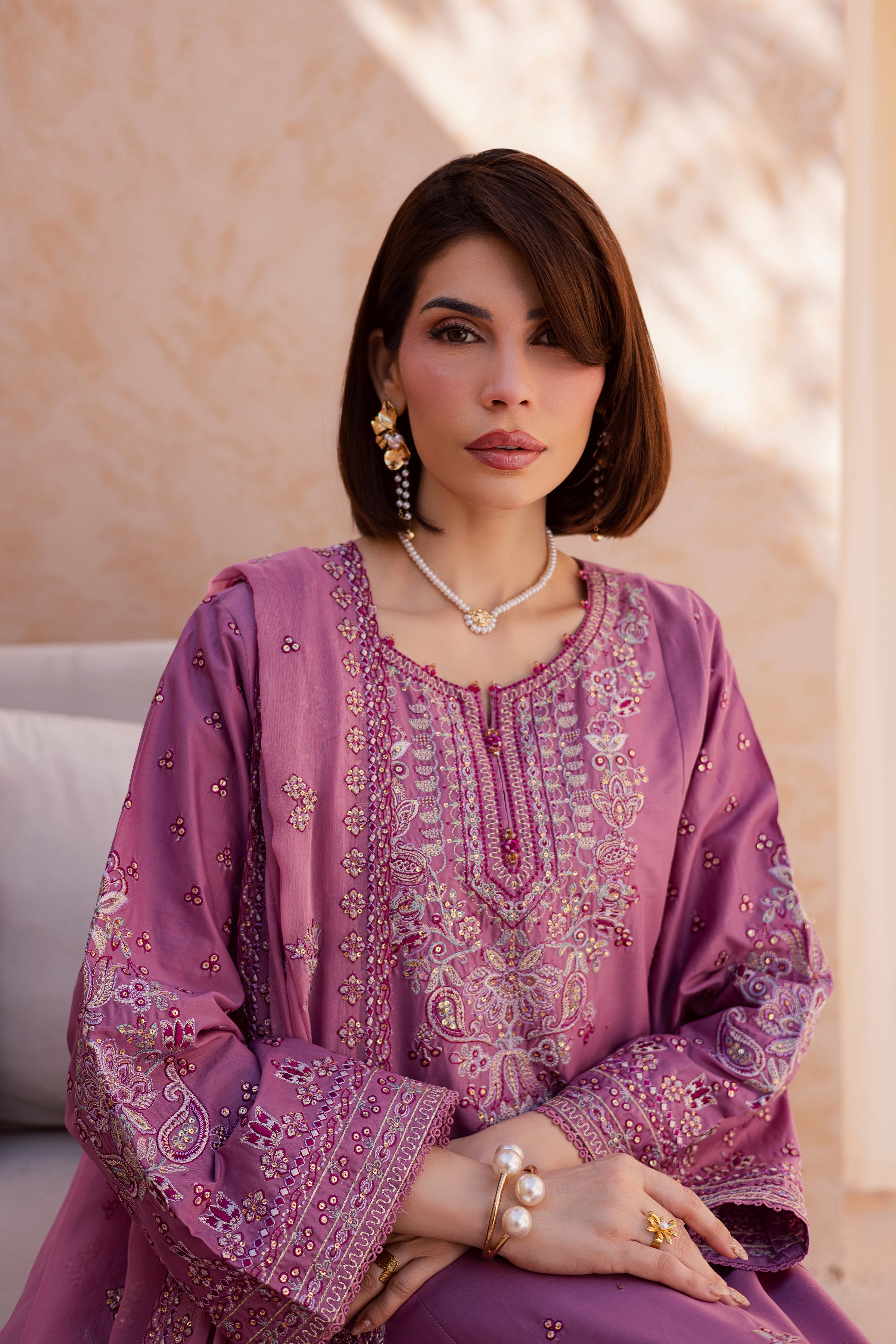  Lina 3Pc - Festive Embroidered Lawn BATIKEID2026  BATIK   XS / Onion / Pima Lawn-S / Onion / Pima Lawn-M / Onion / Pima Lawn-L / Onion / Pima Lawn-XL / Onion / Pima Lawn