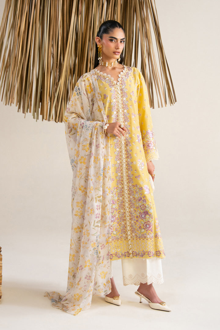  Lumi 3Pc - Festive Eid Pret BATIKSS26  BATIK   XS / Ochre / Pima Lawn-S / Ochre / Pima Lawn-M / Ochre / Pima Lawn-L / Ochre / Pima Lawn-XL / Ochre / Pima Lawn
