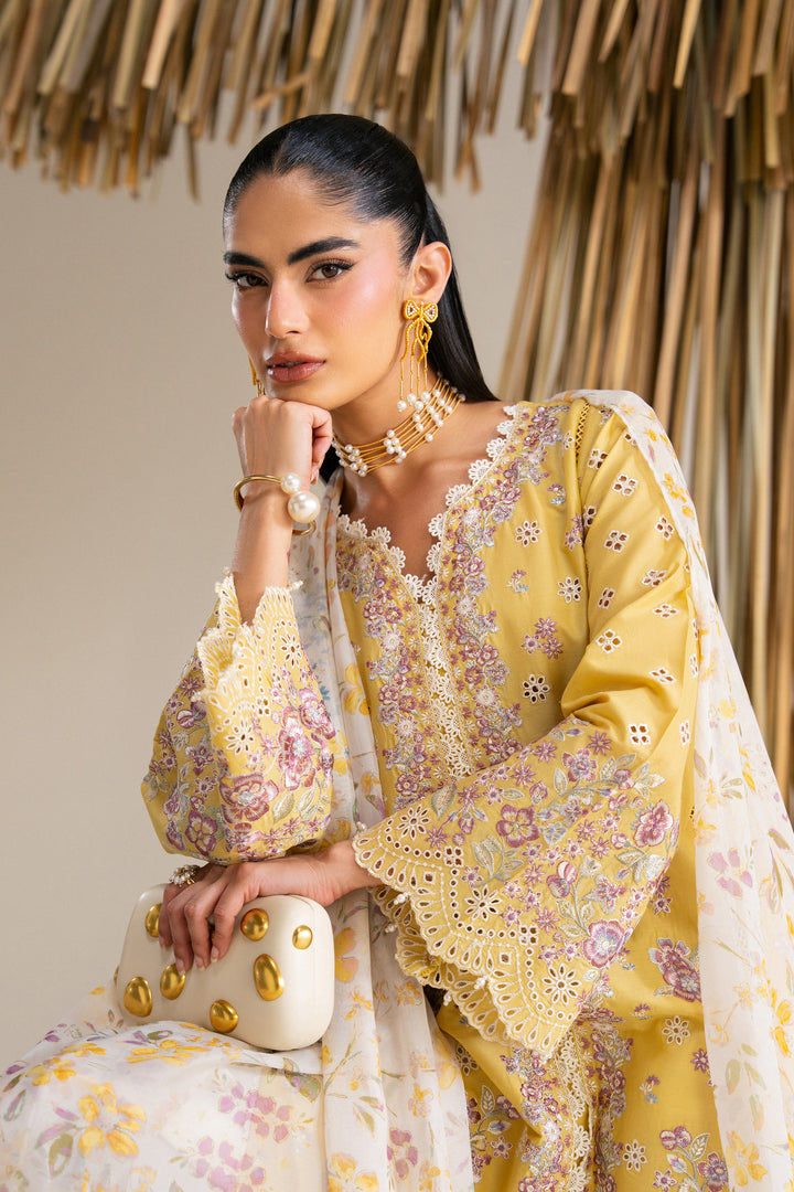  Lumi 3Pc - Festive Eid Pret BATIKSS26  BATIK   XS / Ochre / Pima Lawn-S / Ochre / Pima Lawn-M / Ochre / Pima Lawn-L / Ochre / Pima Lawn-XL / Ochre / Pima Lawn