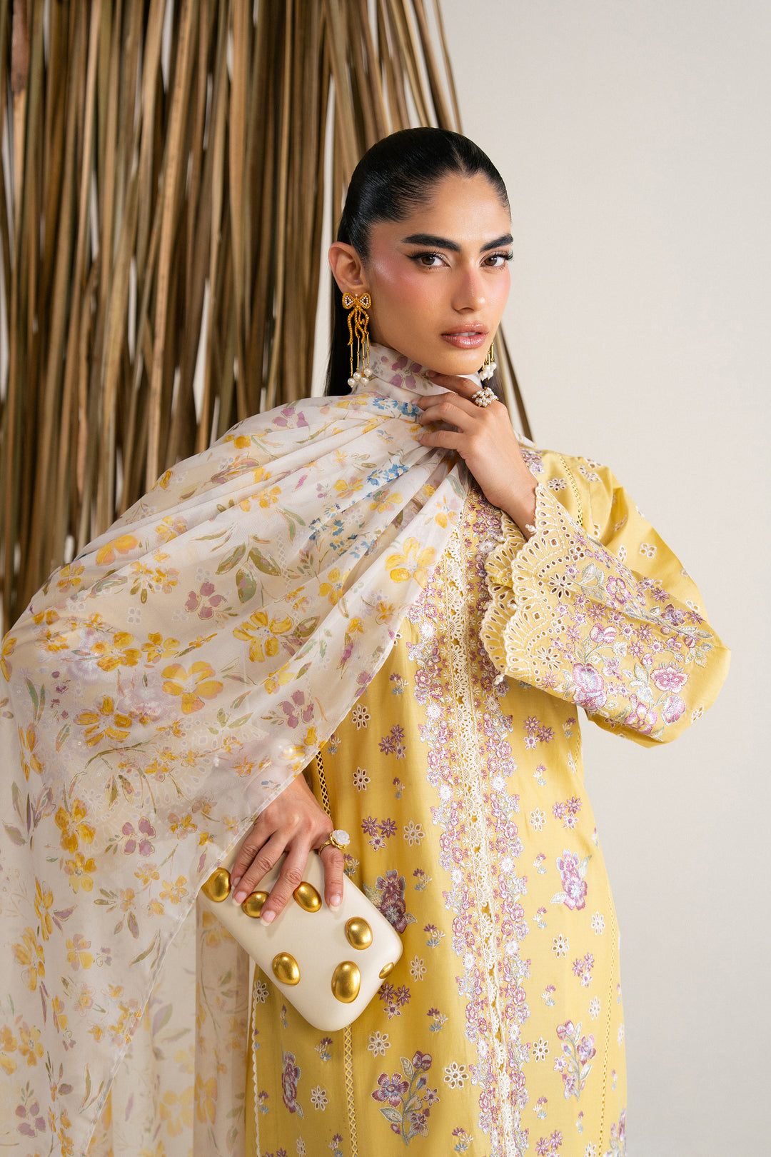  Lumi 3Pc - Festive Eid Pret BATIKSS26  BATIK   XS / Ochre / Pima Lawn-S / Ochre / Pima Lawn-M / Ochre / Pima Lawn-L / Ochre / Pima Lawn-XL / Ochre / Pima Lawn