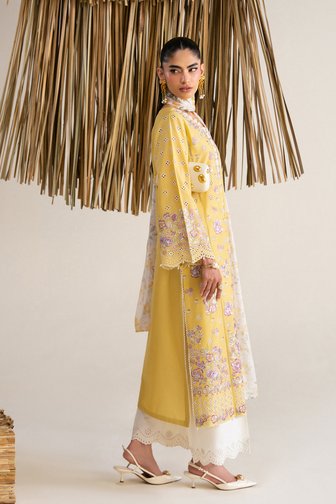  Lumi 3Pc - Festive Eid Pret BATIKSS26  BATIK   XS / Ochre / Pima Lawn-S / Ochre / Pima Lawn-M / Ochre / Pima Lawn-L / Ochre / Pima Lawn-XL / Ochre / Pima Lawn