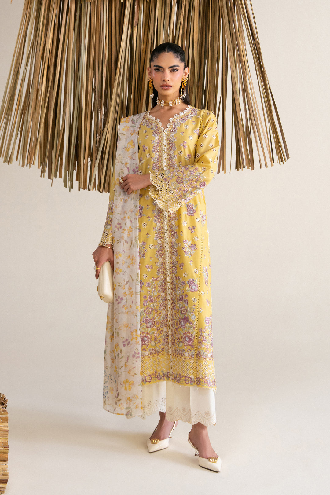  Lumi 3Pc - Festive Eid Pret BATIKSS26  BATIK   XS / Ochre / Pima Lawn-S / Ochre / Pima Lawn-M / Ochre / Pima Lawn-L / Ochre / Pima Lawn-XL / Ochre / Pima Lawn