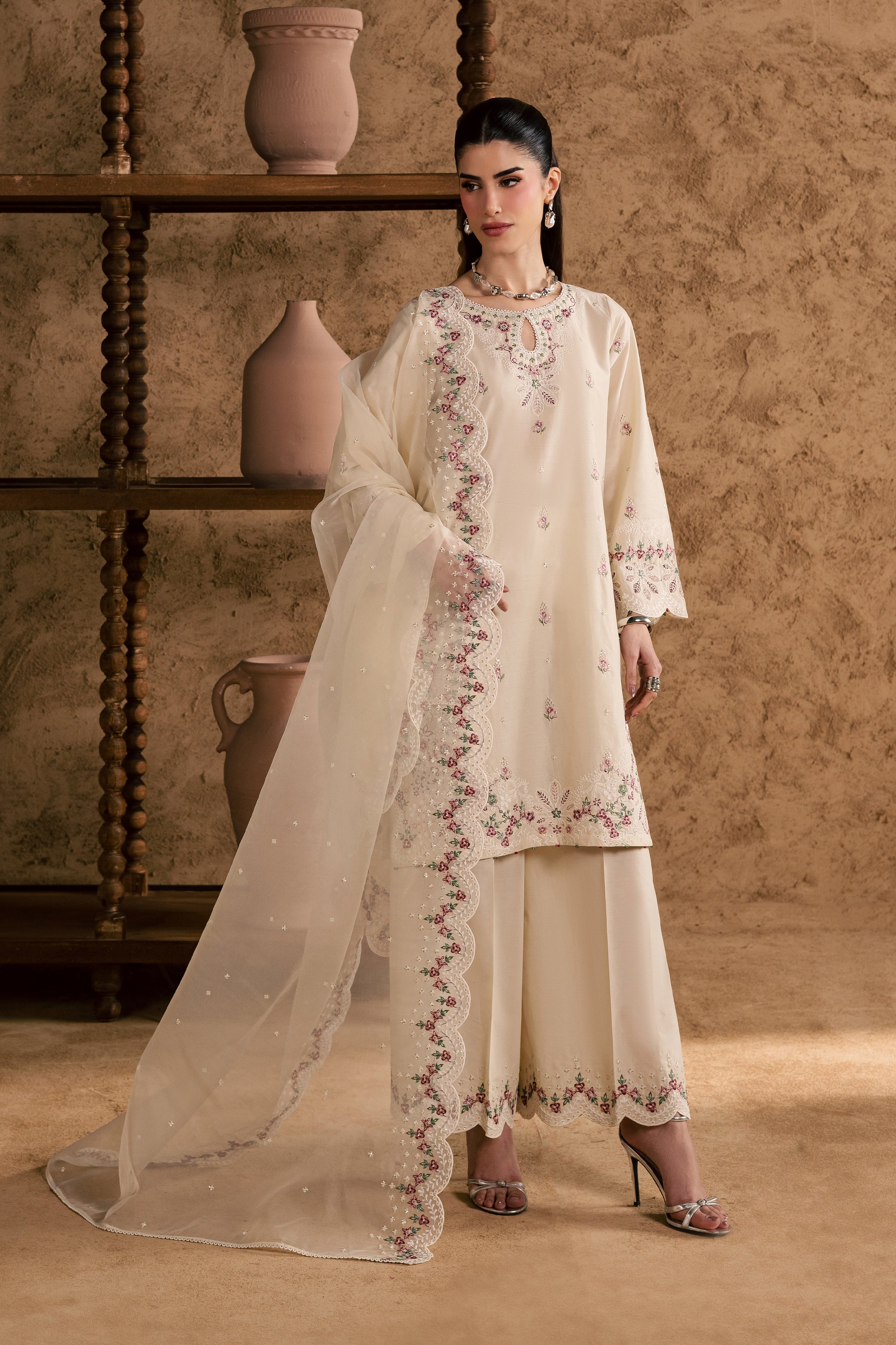  Madrid 3Pc - Festive Eid Pret BATIKEID2026  BATIK   XS / Ivory / Giza-S / Ivory / Giza-M / Ivory / Giza-L / Ivory / Giza-XL / Ivory / Giza