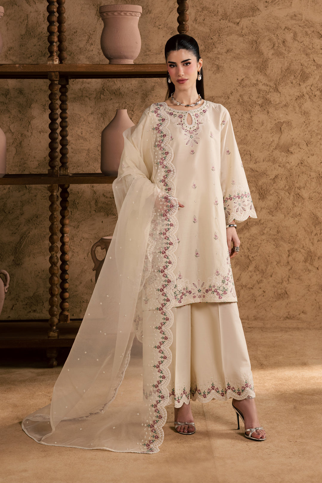  Madrid 3Pc - Festive Eid Pret BATIKEID2026  BATIK   XS / Ivory / Giza-S / Ivory / Giza-M / Ivory / Giza-L / Ivory / Giza-XL / Ivory / Giza