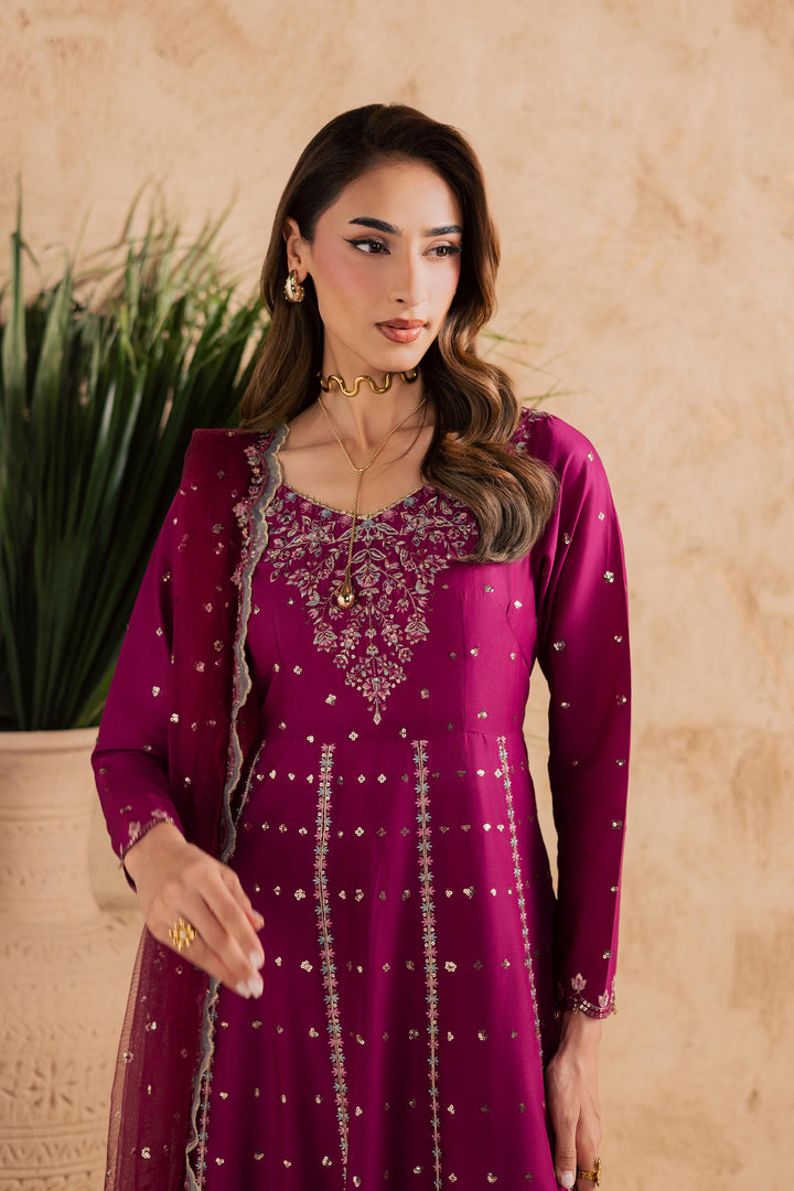  Magenta Blue 3Pc - Embroidered Festive Pret BATIKSS26  BATIK   XS / Magenta / Pima Lawn-S / Magenta / Pima Lawn-M / Magenta / Pima Lawn-L / Magenta / Pima Lawn-XL / Magenta / Pima Lawn