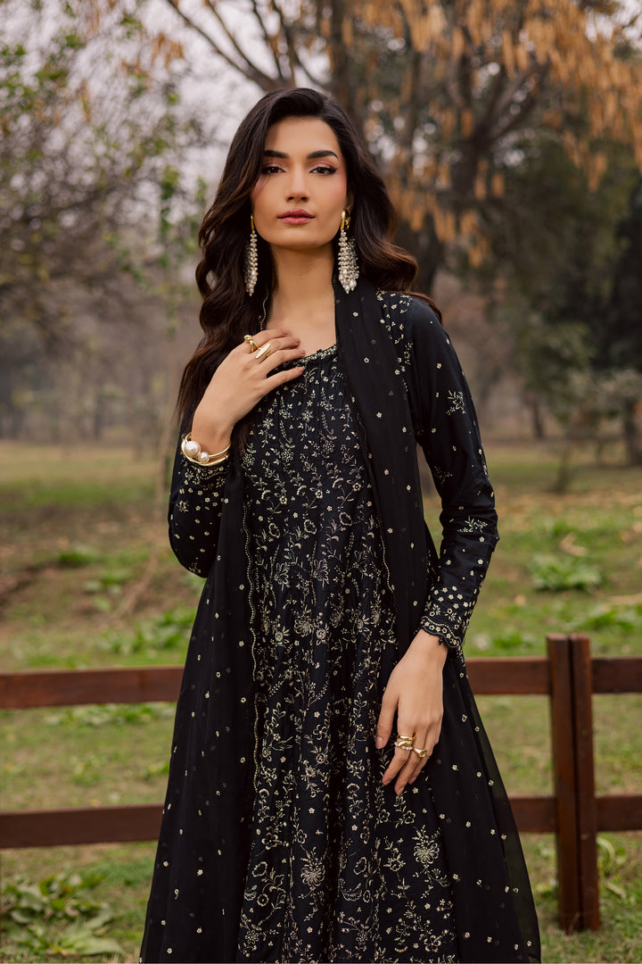  Mah e Nur 3Pc - Festive Embroidered Lawn BATIKEID2026  BATIK   XS / Black / Pima Lawn-S / Black / Pima Lawn-M / Black / Pima Lawn-L / Black / Pima Lawn-XL / Black / Pima Lawn