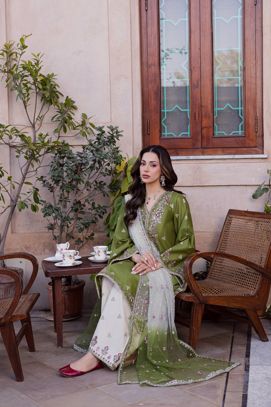  Maidah 3Pc - Festive Embroidered Lawn BATIKEID2026  BATIK   XS / Fern / Pima Lawn-S / Fern / Pima Lawn-M / Fern / Pima Lawn-L / Fern / Pima Lawn-XL / Fern / Pima Lawn