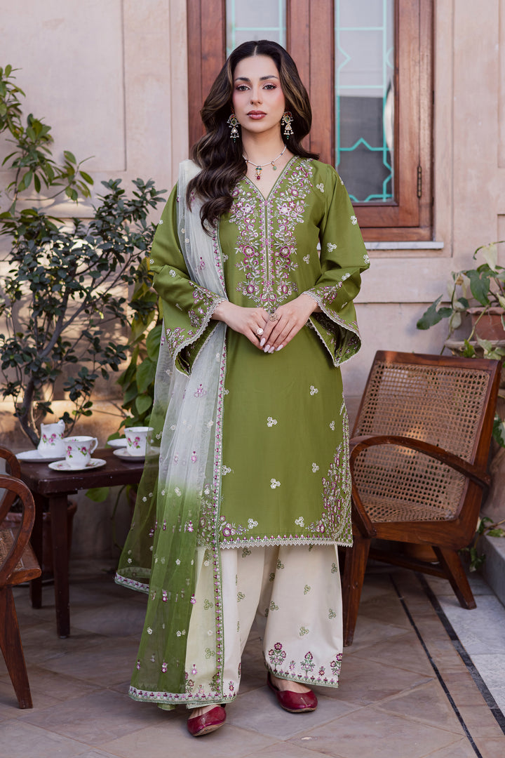  Maidah 3Pc - Festive Embroidered Lawn BATIKEID2026  BATIK   XS / Fern / Pima Lawn-S / Fern / Pima Lawn-M / Fern / Pima Lawn-L / Fern / Pima Lawn-XL / Fern / Pima Lawn